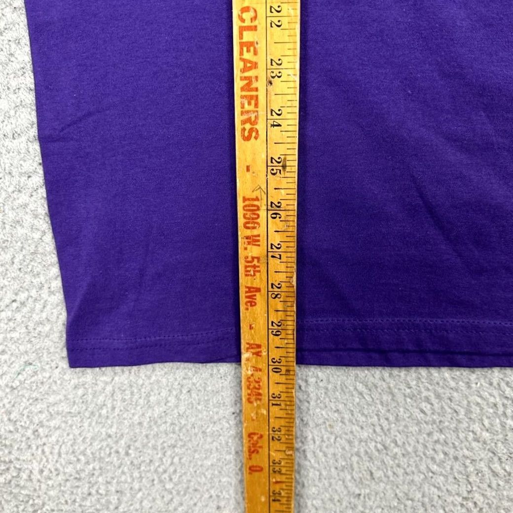 Vintage Clemson Tigers T-Shirt Adult Large Purple Short Sleeve Tee Mens The Victory NEW Size US L / EU 52-54 / 3 - 7 Thumbnail