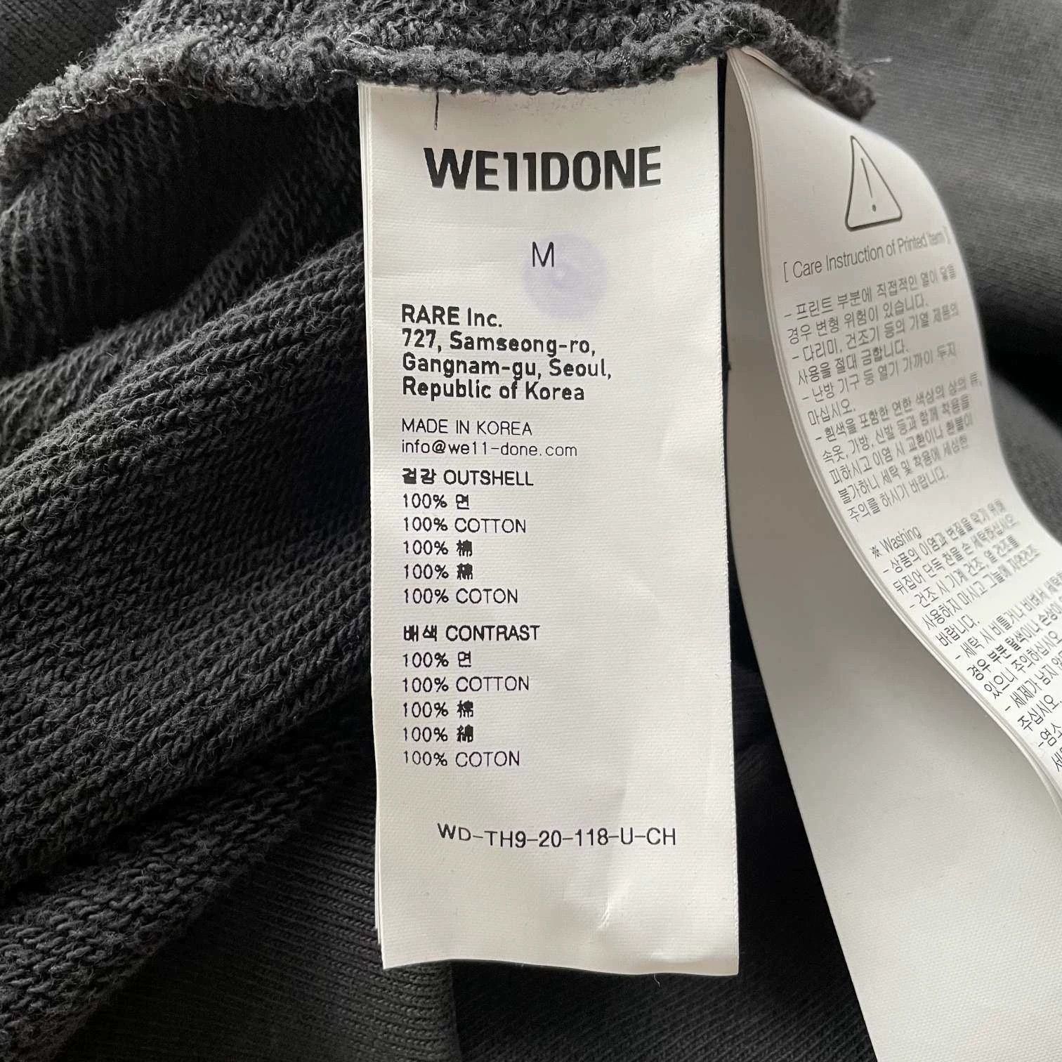 WE11DONE We11done Black Teddy Bear Hoodie M new without tags Size US L / EU 52-54 / 3 - 7 Thumbnail