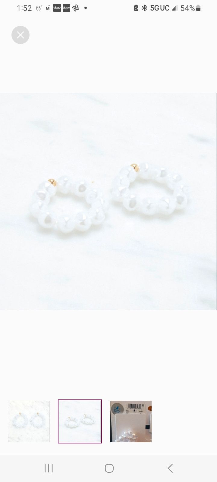 Other 2 Pack Pearl Rings By LA Hearts Size ONE SIZE - 2 Thumbnail