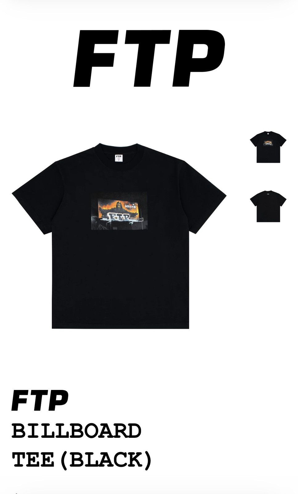 Fuck The Population FTP Ghostface Billboard Tee (Black) Size US XXL / EU 58 / 5 - 4 Thumbnail