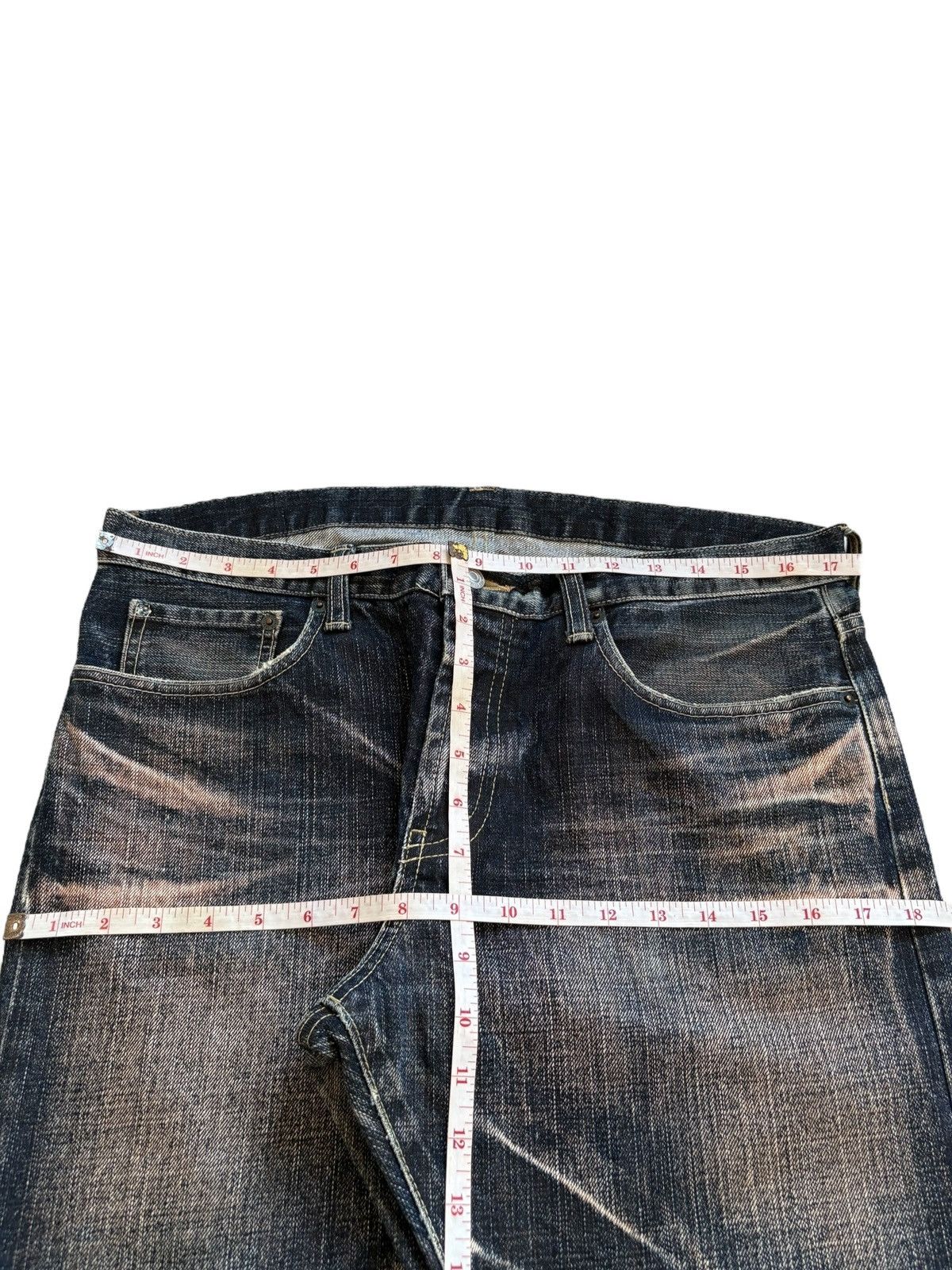 Takeo Kikuchi Vintage Takeo Kikuchi Rusty Mud Wash Distressed Bootcut Jean Size US 35 - 13 Thumbnail