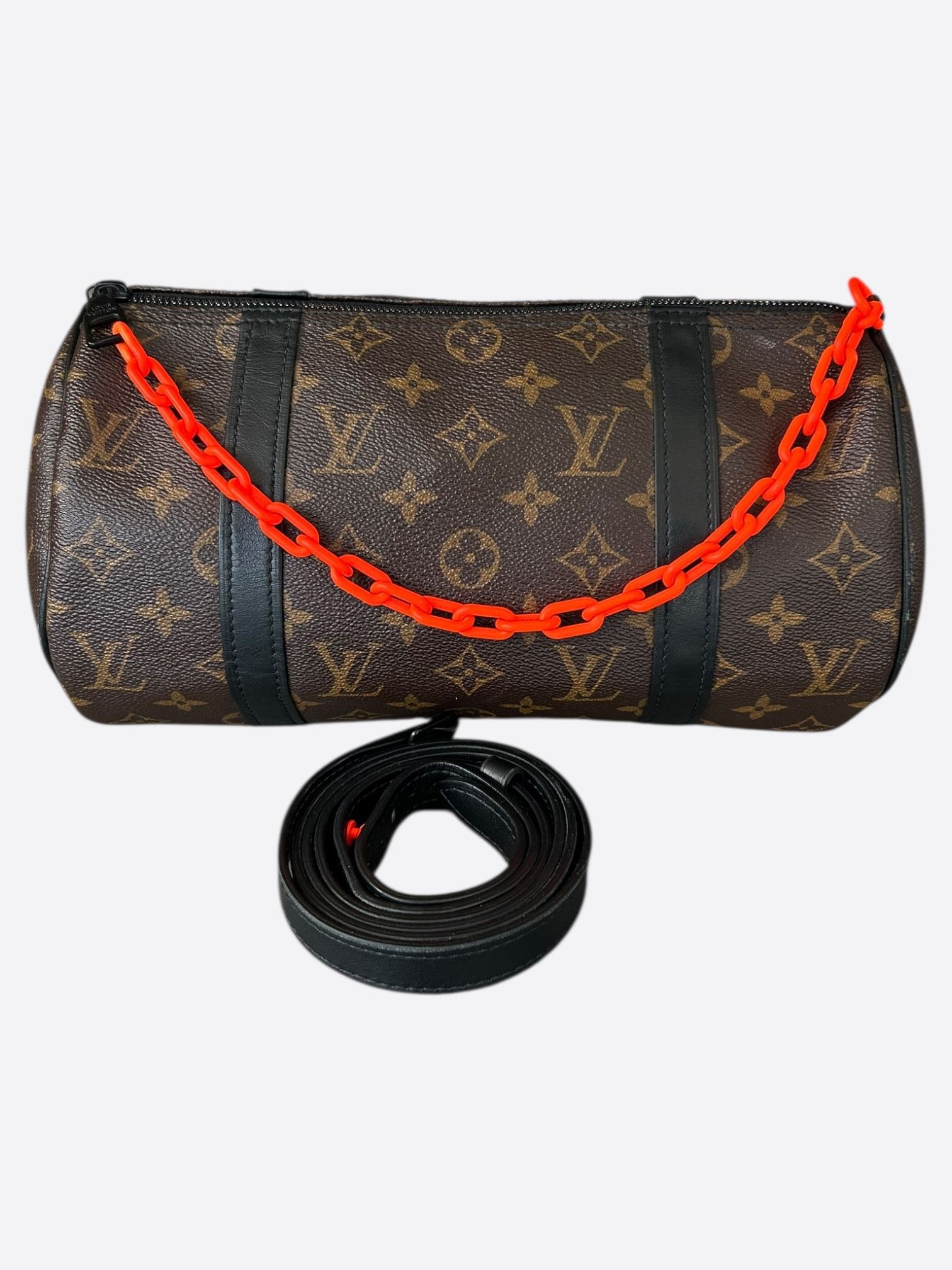 Louis Vuitton Louis Vuitton Brown Monogram & Orange Papillon Pouch Size ONE SIZE - 1 Thumbnail