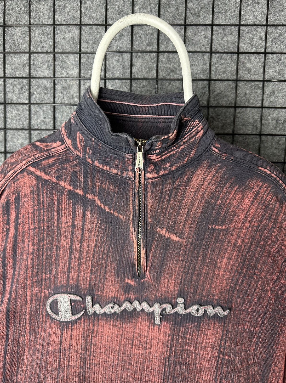 Champion Champion Custom Acid Wash Tie Dye Half Zip Sweatshirt SizeXL Size US XL / EU 56 / 4 - 2 Thumbnail