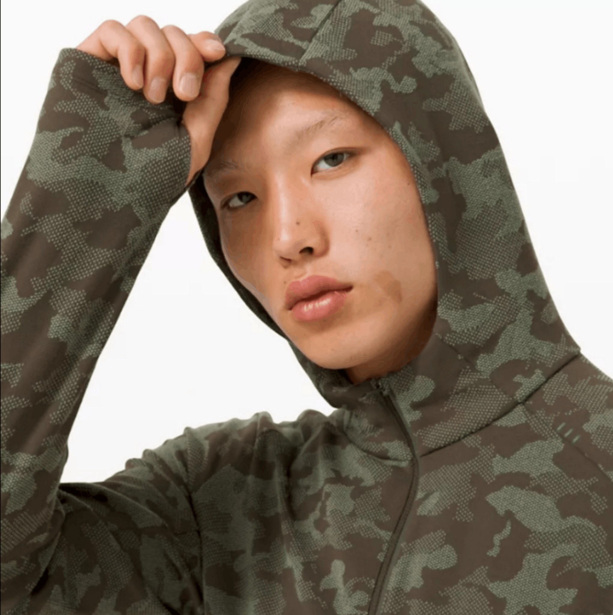 Lululemon Surge Warm Full Zip Jacquard Camo Size US S / EU 44-46 / 1 - 1 Thumbnail