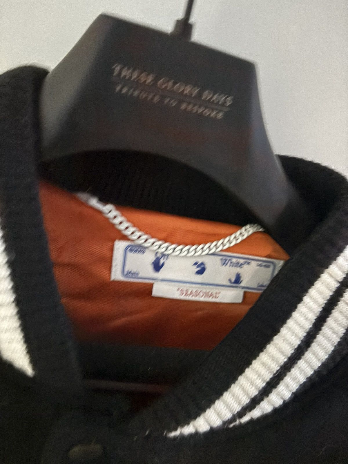 Off-White off white varsity jacket Size US L / EU 52-54 / 3 - 4 Thumbnail
