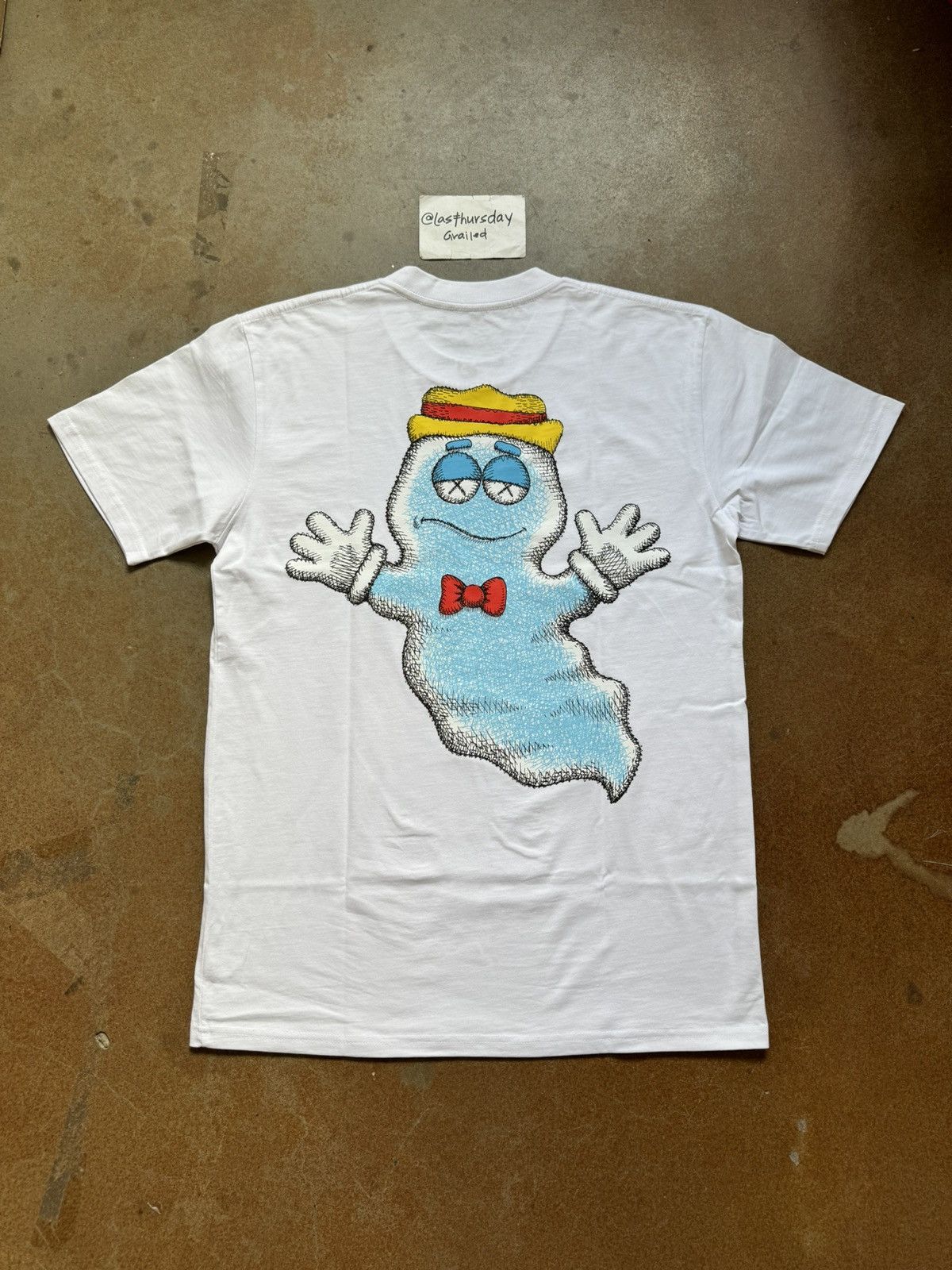 image of Kaws X Monsters Boo Berry Tee White Xl, Men's