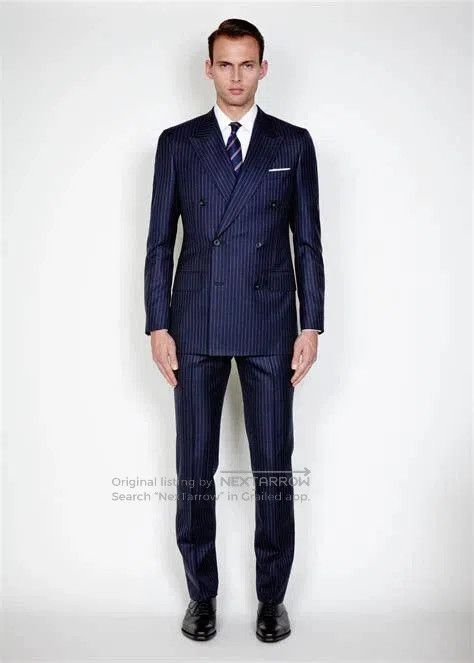 Anderson & Sheppard Custom Wool Silk Trousers by Anderson & Sheppard. Size US 39 - 1 Thumbnail