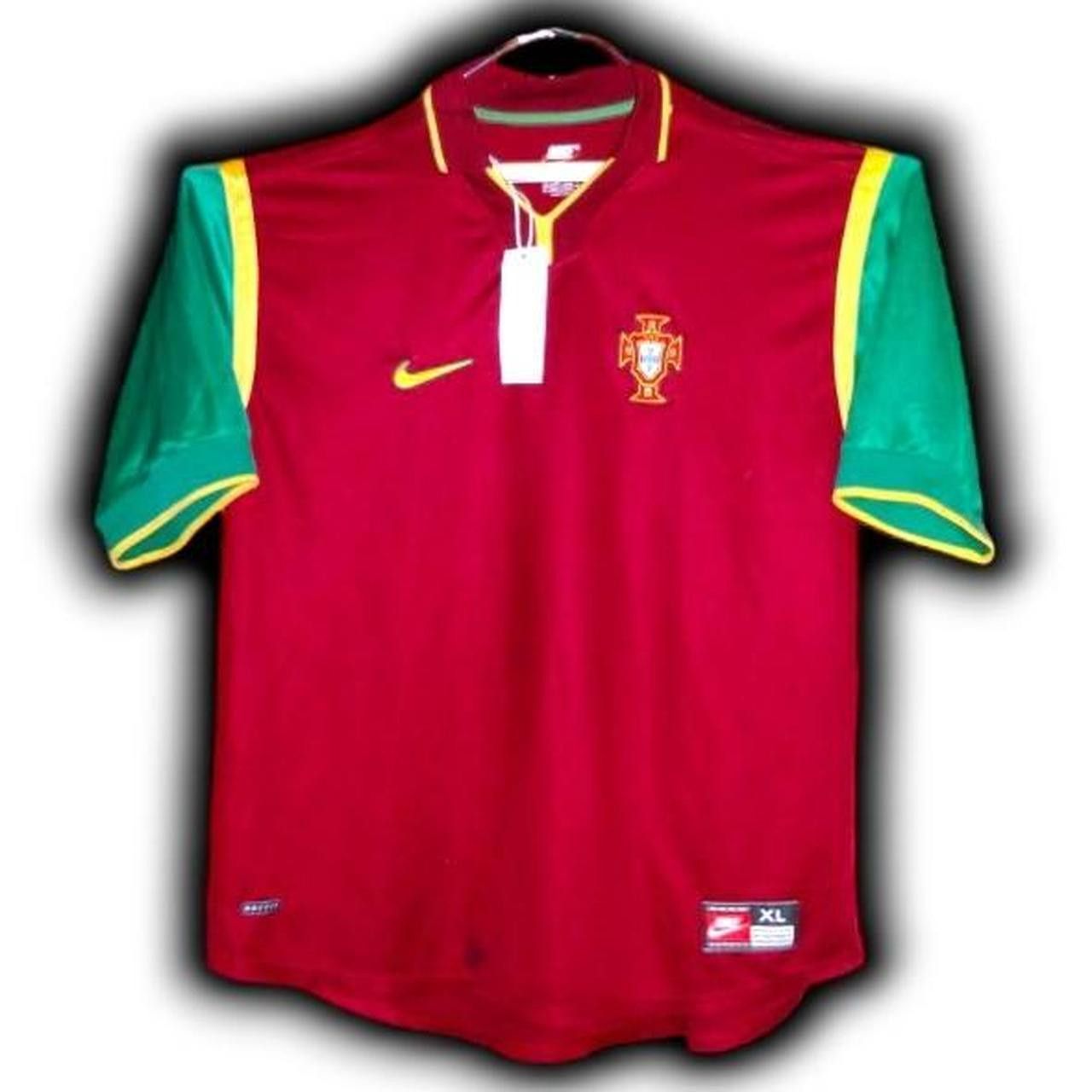 Nike Portugal 1998 1999 Home Shirt Jersey Size US XL / EU 56 / 4 - 1 Thumbnail
