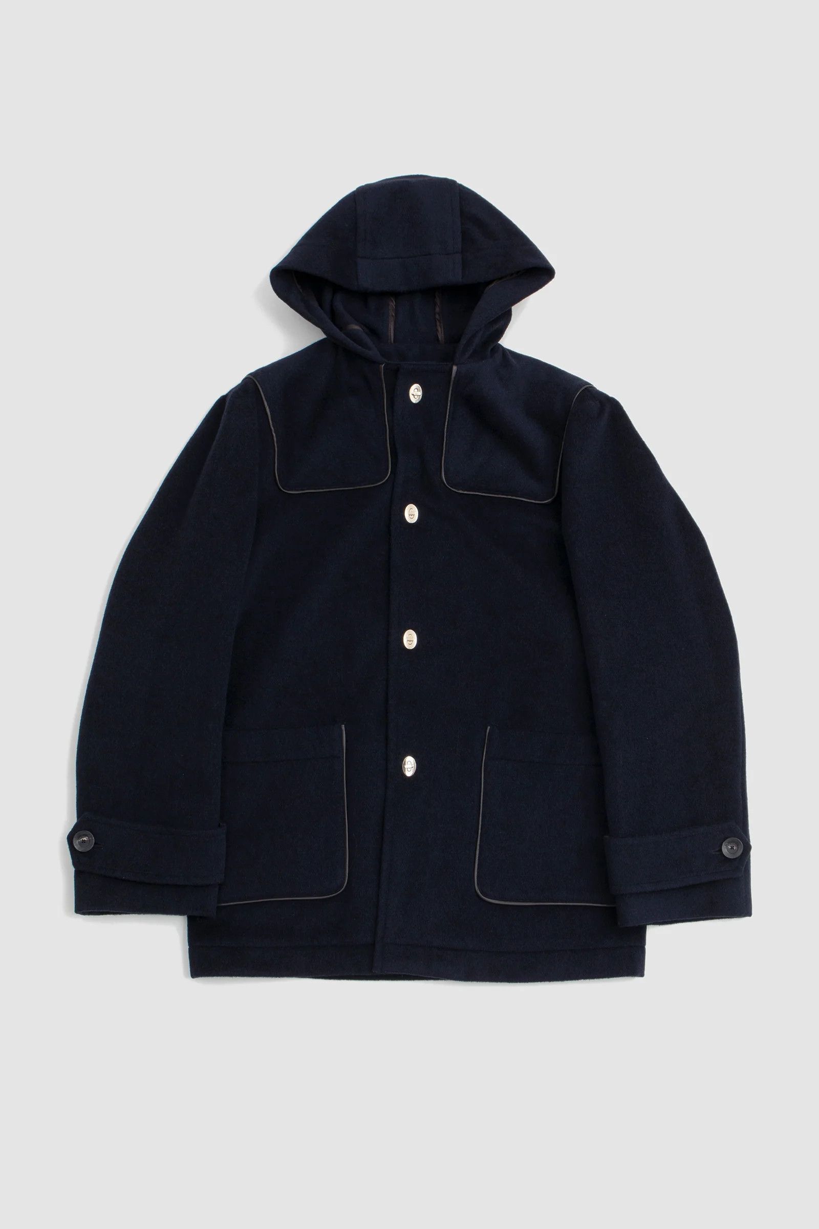 Wales Bonner o1mle0825 Library Duffle Coat in Blue Size US M / EU 48-50 / 2 - 1 Thumbnail