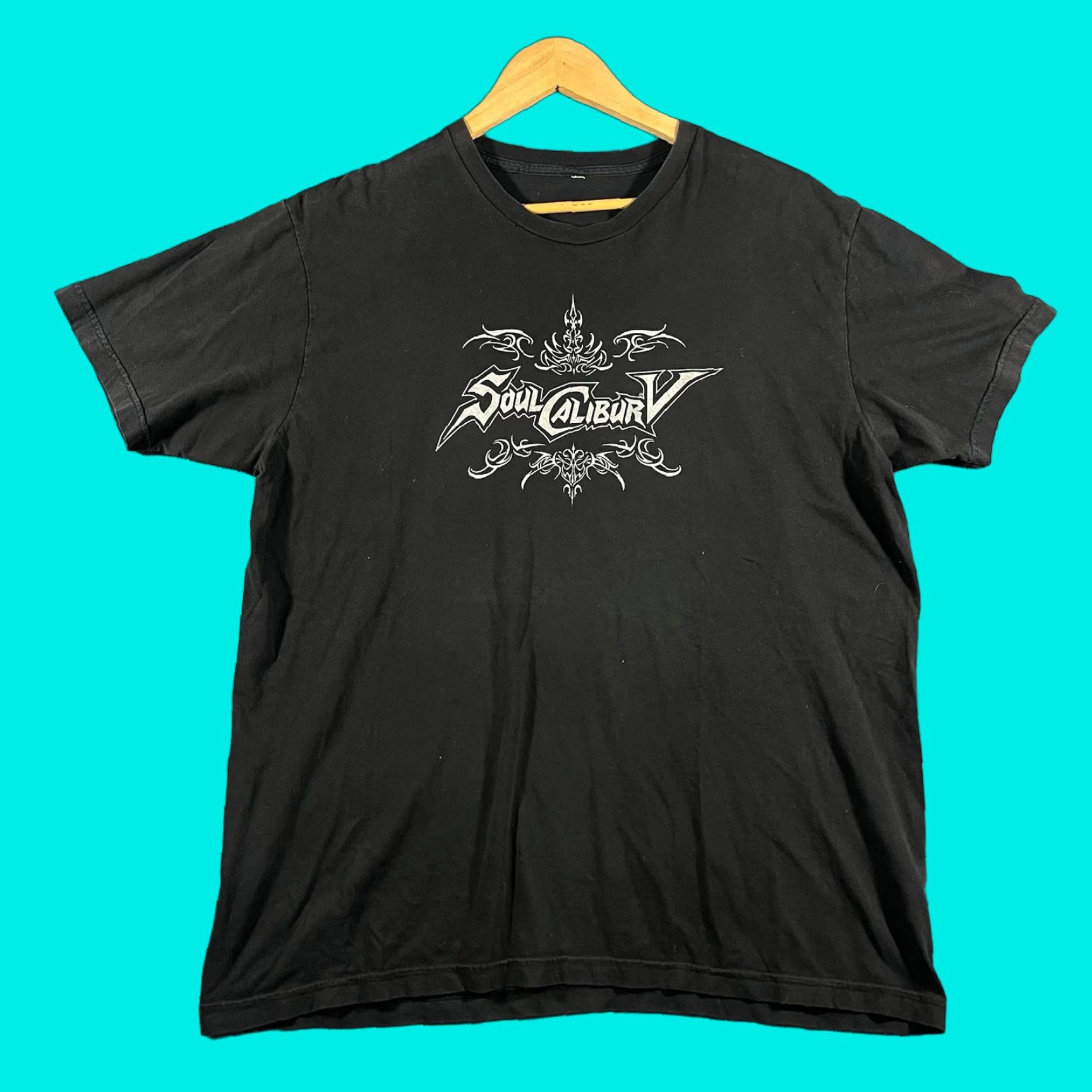 Anvil VINTAGE Anvil Classic Soul Calibur V T-Shirt - Tee, Black, Short Sleeve, Crew Neck, Size L, Men’s, Graphic Print, Cotton, 1990s-2000s Style Size US L / EU 52-54 / 3 - 1 Thumbnail