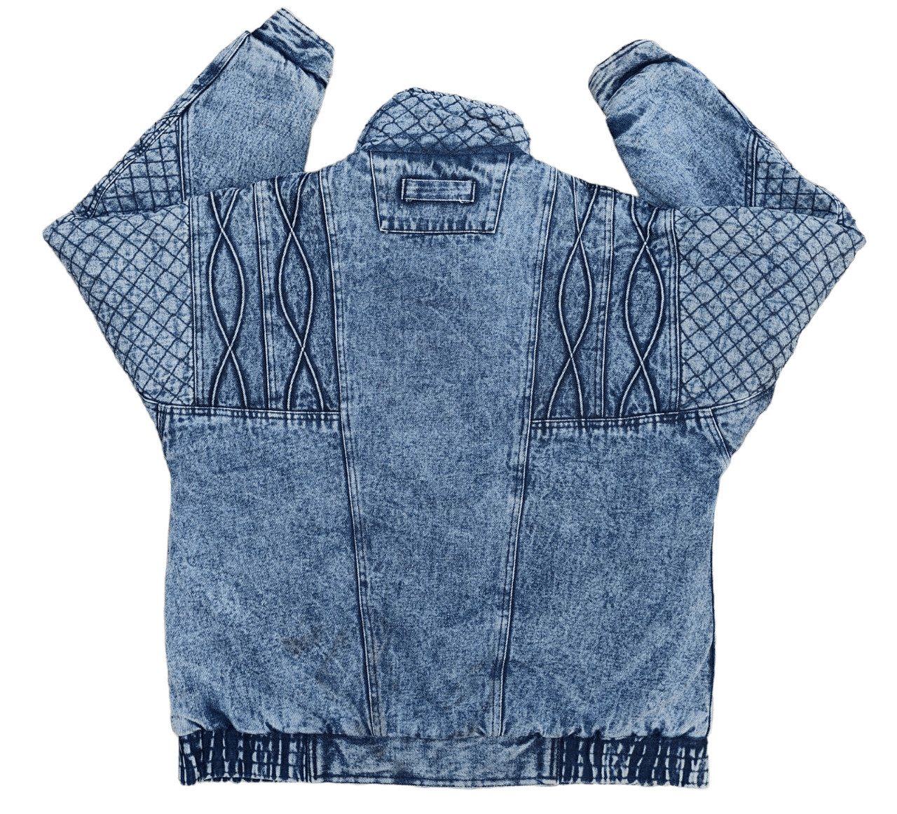 Japanese Brand Vintage Denim Bomber Jacket Size US S / EU 44-46 / 1 - 3 Thumbnail