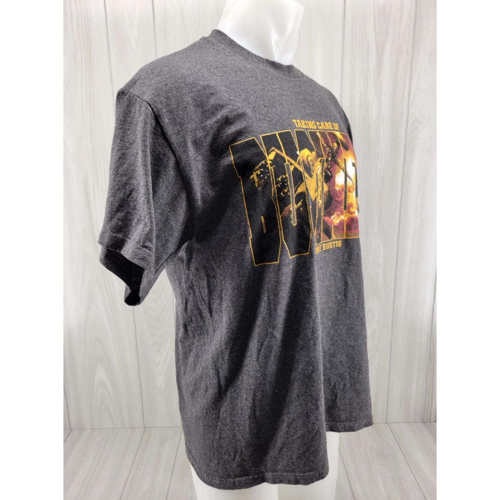 Vintage VINTAGE Army Fort Eustis Virginia T-Shirt Helicopter Taking Care of Business Gray XL Mens Shirt Short Sleeve Crew Neck 90s Army Graphic Print Size US XL / EU 56 / 4 - 5 Thumbnail