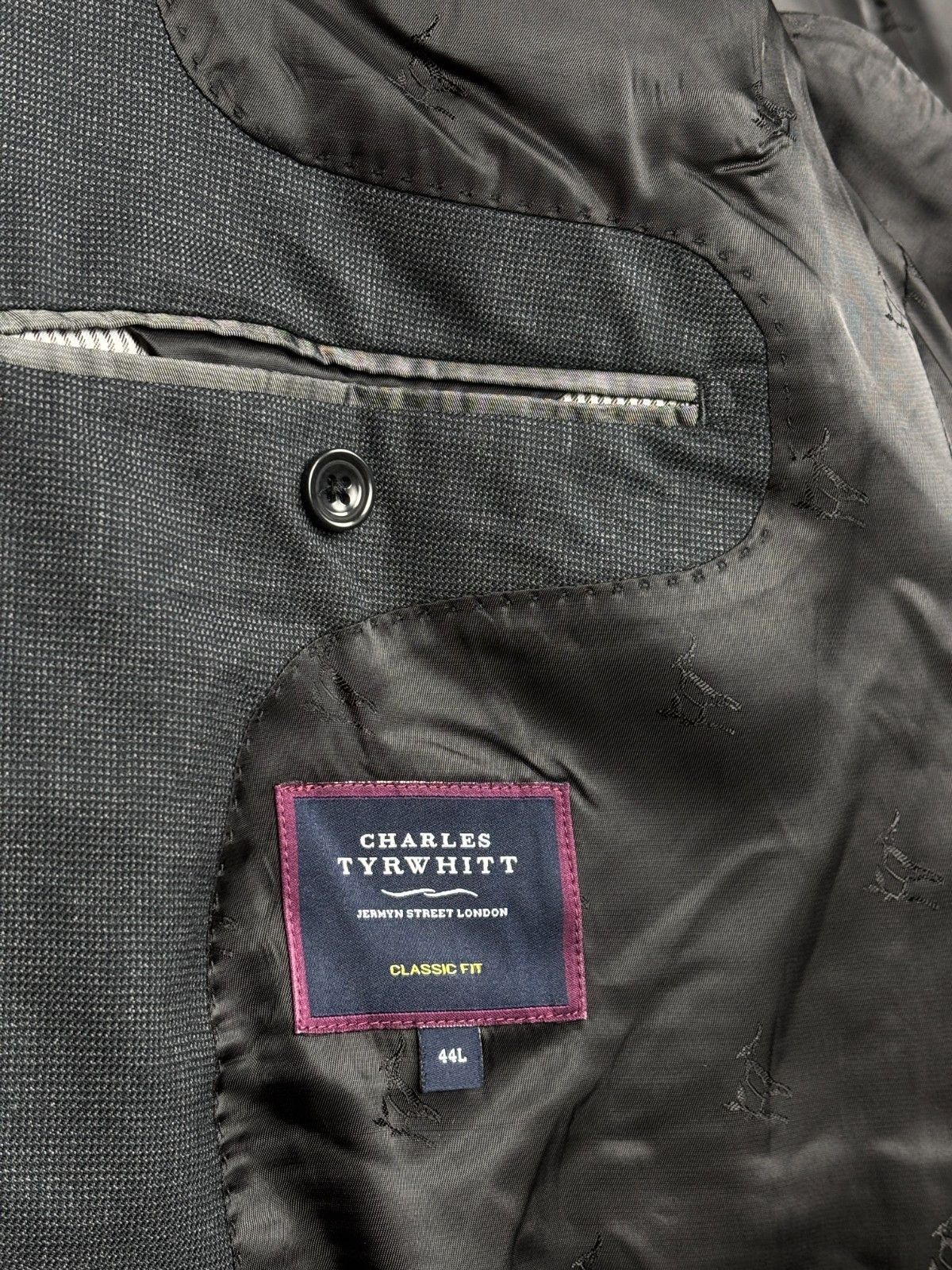 Charles Tyrwhitt Charles Tyrwhitt Super 120s Wool Blazer Size UK/US 44L EU 54 Size 44L - 10 Thumbnail