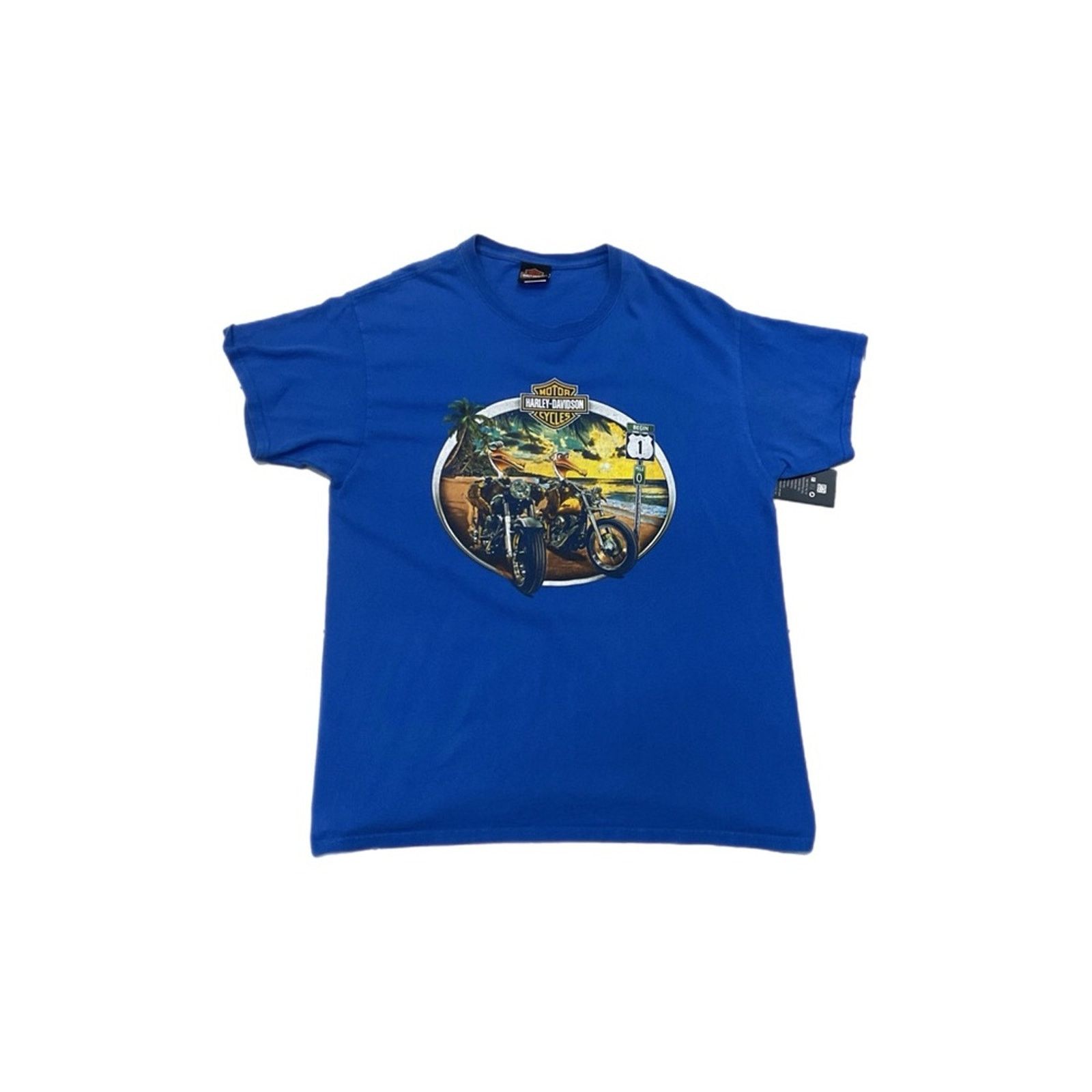 Harley Davidson Harley-Davidson Key West, FL Blue T-Shirt Size US L / EU 52-54 / 3 - 1 Thumbnail
