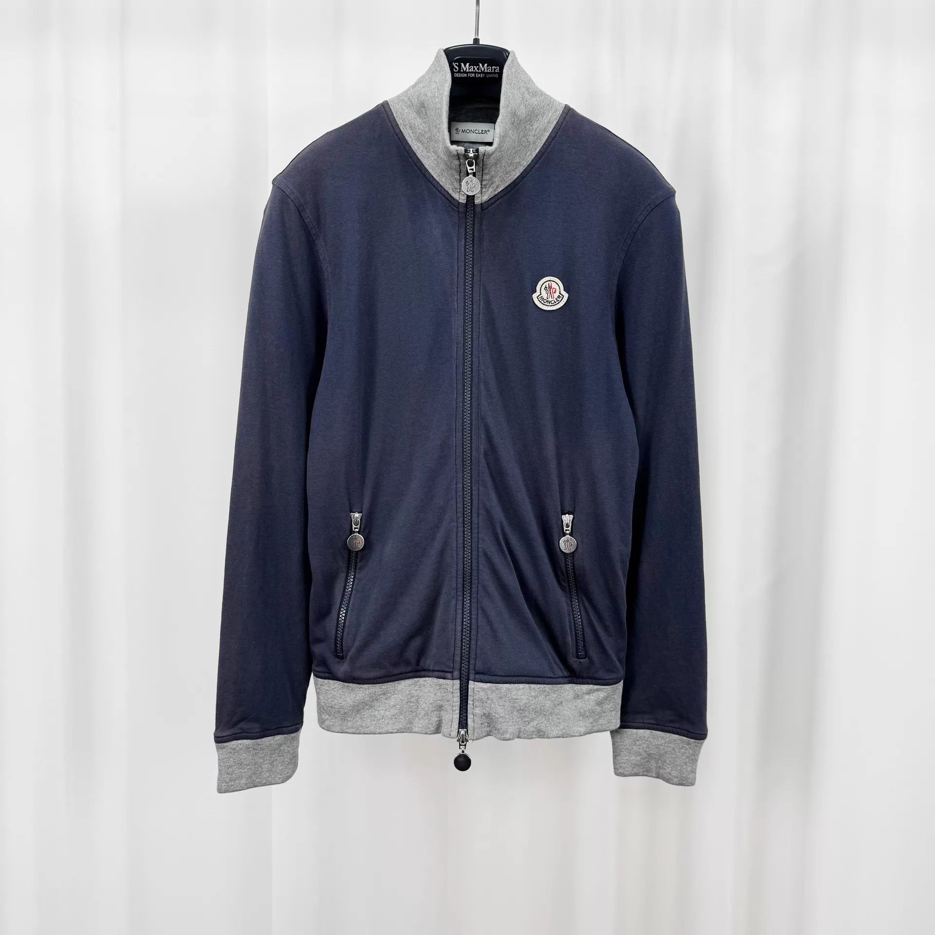 Moncler Moncler Embroidered Logo Zip Jacket Size S 95 New MSRP 4900 Size S / US 4 / IT 40 - 1 Thumbnail