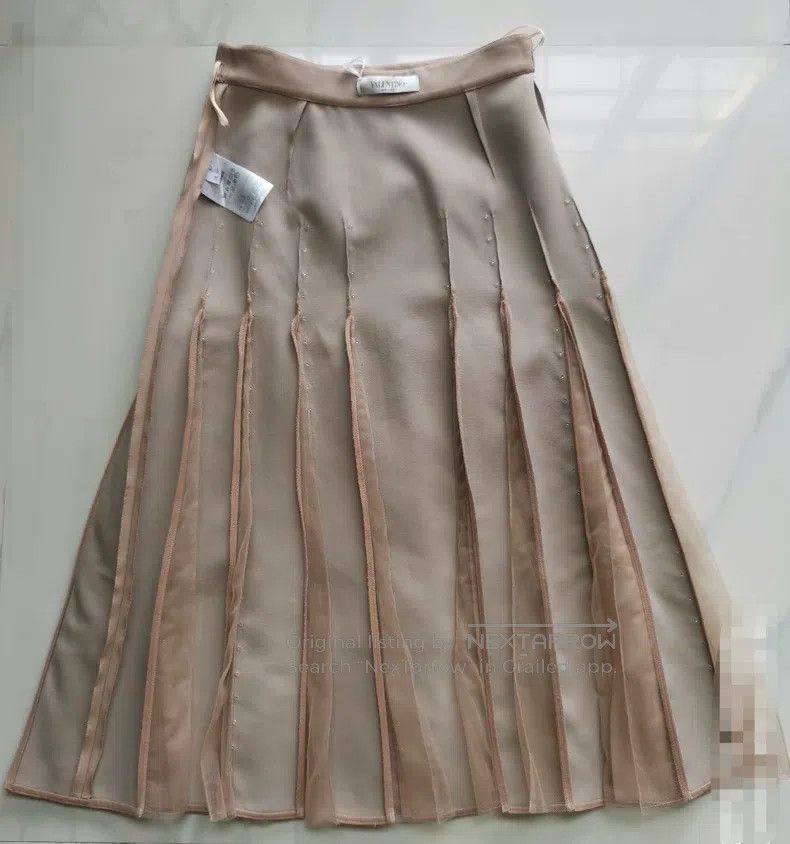 Valentino Valentino Smoked powder wool silk skirt Size S / US 4 / IT 40 - 6 Thumbnail