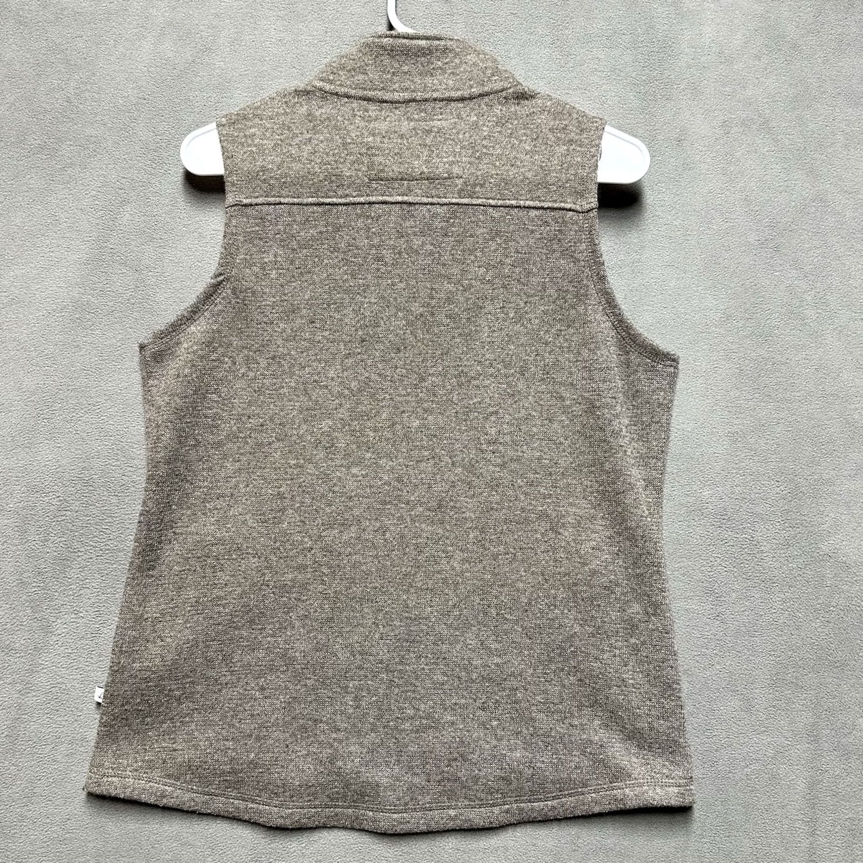 Orvis Orvis Vest Womens Small Brown/Beige Wool Blend Full Zip Sleeveless Pockets EUC Size S / US 4 / IT 40 - 2 Thumbnail