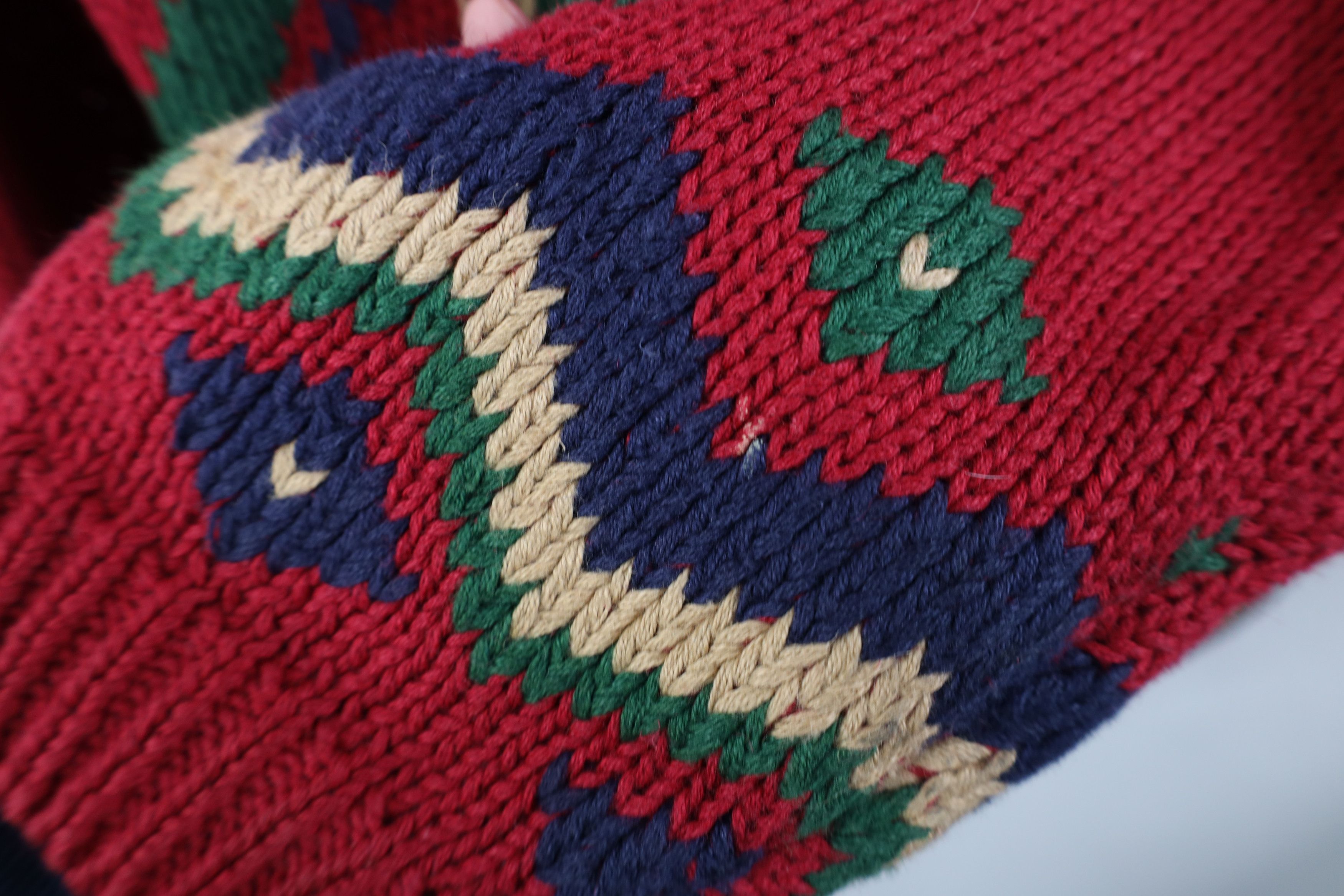 Vintage Vintage 90s Streetwear Fair Isle Geometric Cardigan Sweater Size M / US 6-8 / IT 42-44 - 10 Thumbnail