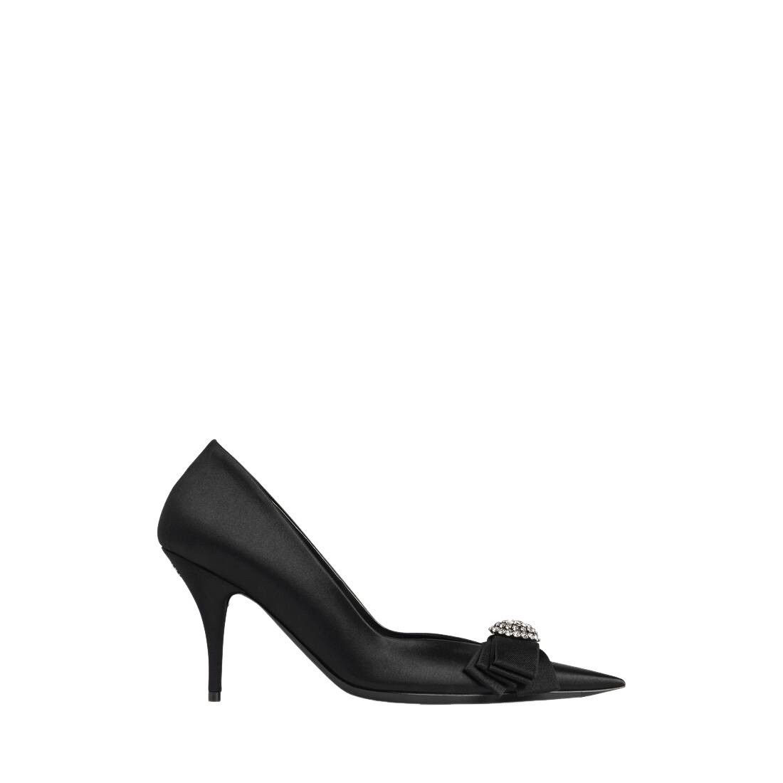 BALENCIAGA Avenue Palazzo $1350 Black 90mm Pumps New & Authe