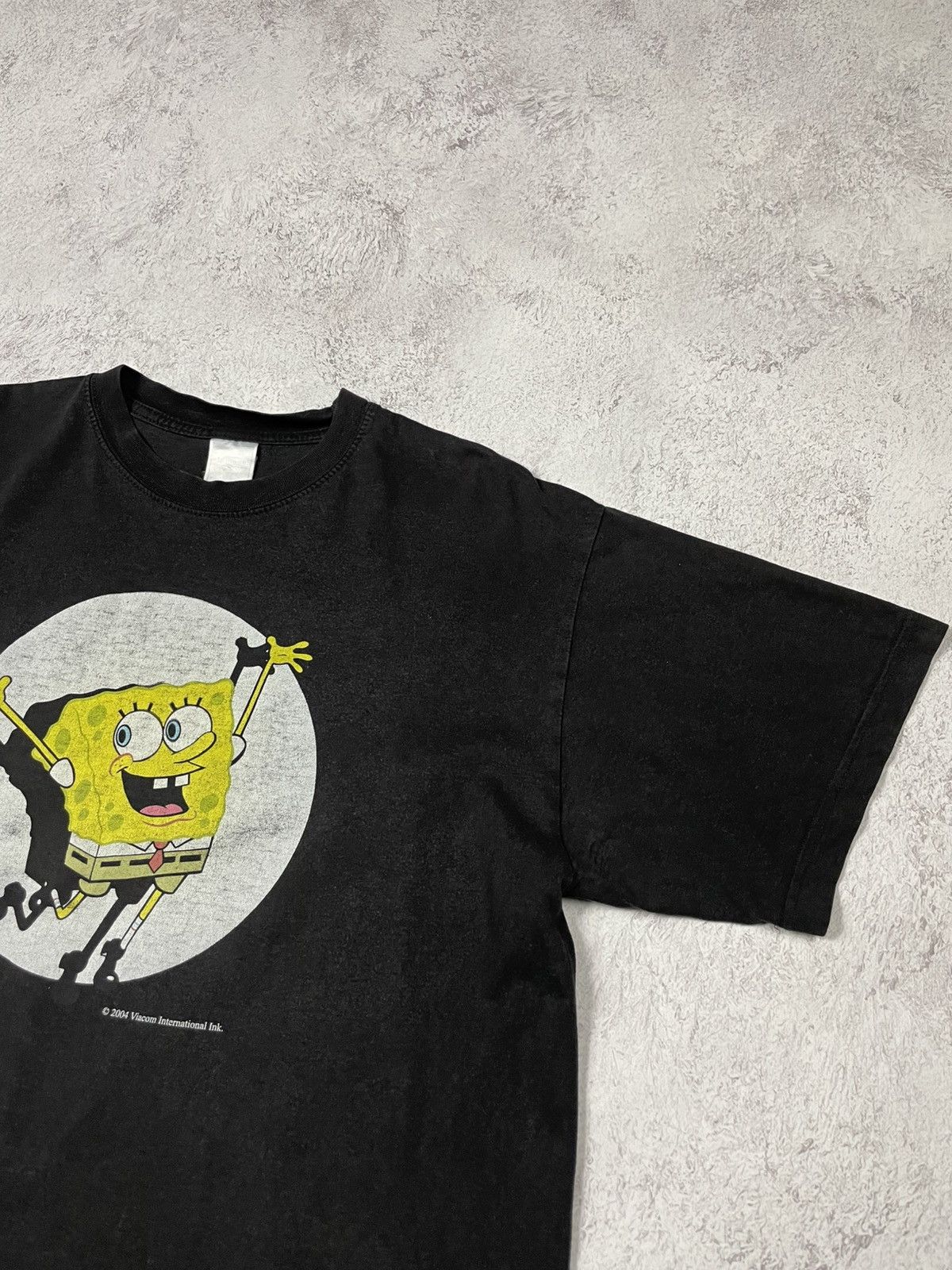 Vintage SpongeBob Cartoon Vintage 2004 Faded T Shirt XL Size US XL / EU 56 / 4 - 3 Thumbnail