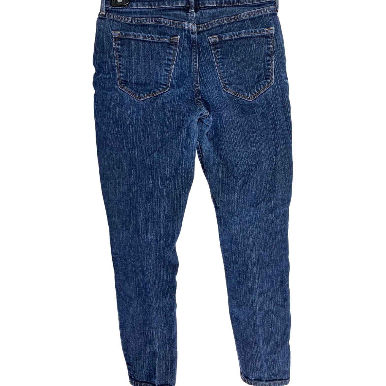 Old Navy Old Navy Jeans Skinny Women 6P Dark Blue Denim Mid Rise 27in Inseam Pockets Vintage No Navy Skinny Women 6P Jeans Size 29" - 2 Thumbnail