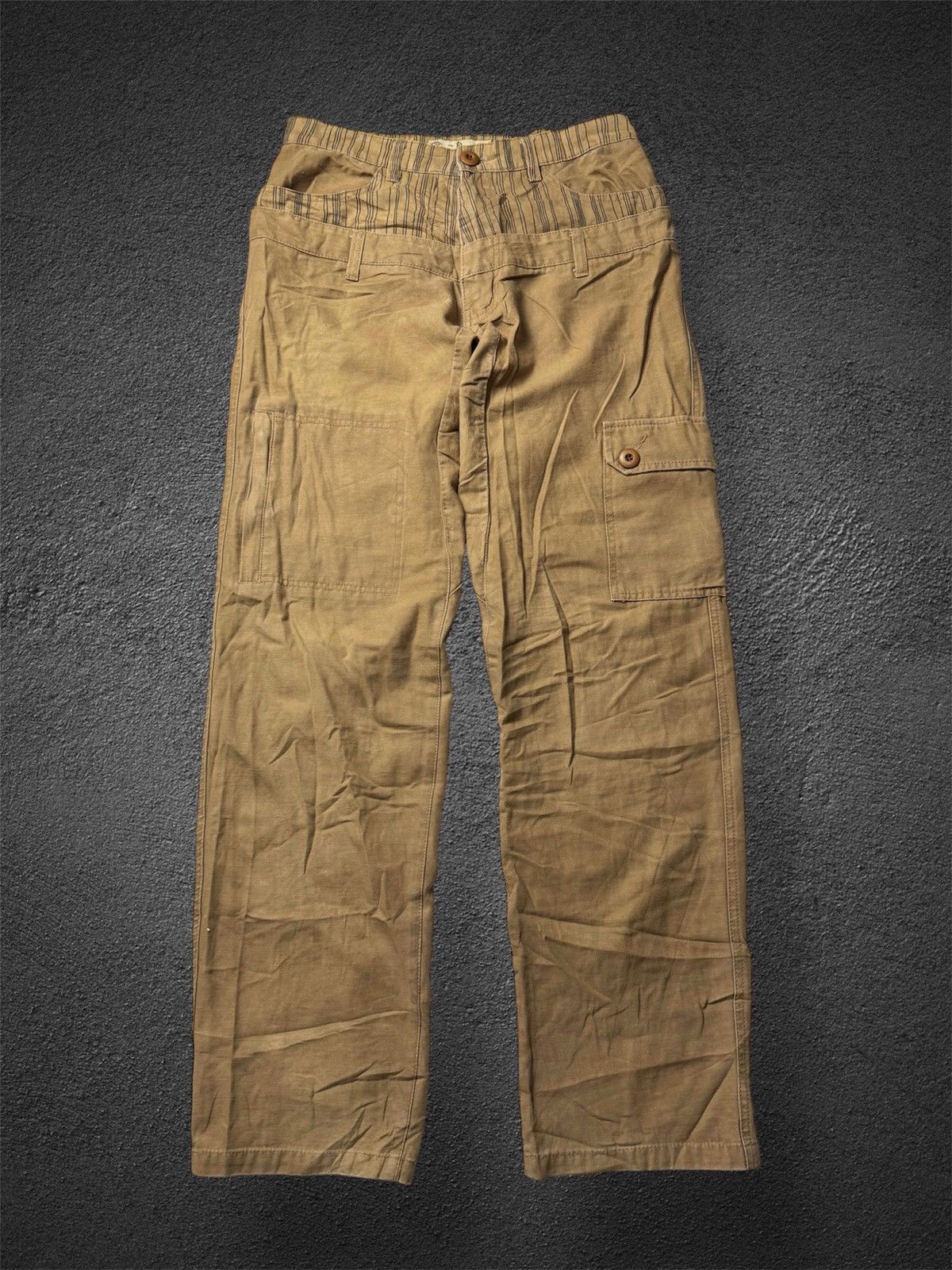 If Six Was Nine × Japanese Brand × Le Grande Bleu (L.G.B.) Japanese double waist cargo style goa ifsix lgb Size US 30 / EU 46 - 2 Thumbnail