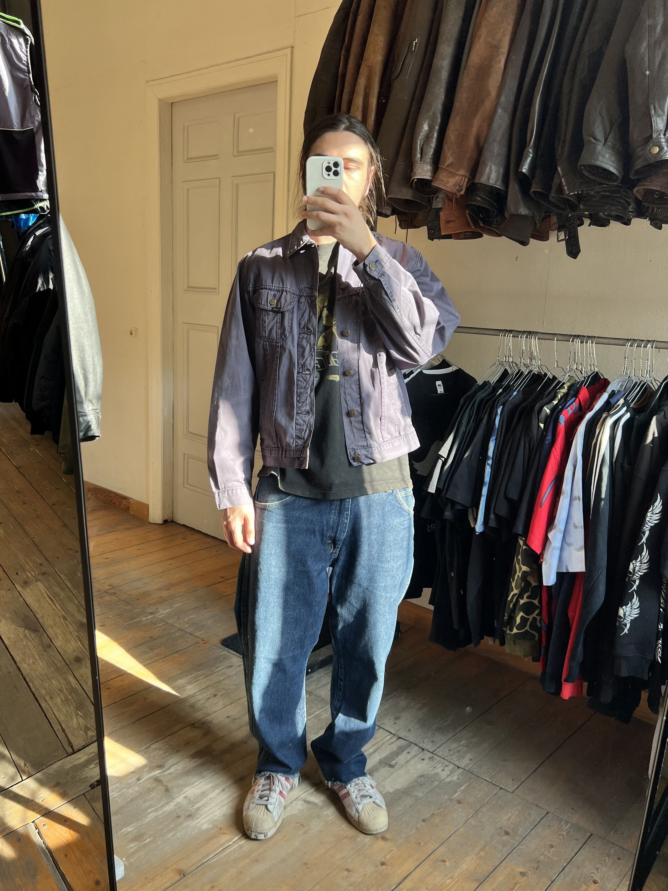 Lee Lee Vintage Trucker Cropped Rare Denim y2k Jacket Size US L / EU 52-54 / 3 - 2 Thumbnail