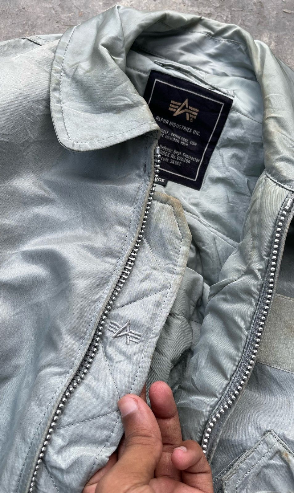 Alpha Industries 🔥Vintage Alpha Industries Ma-1 Flight Bomber Jacket Size US L / EU 52-54 / 3 - 9 Thumbnail