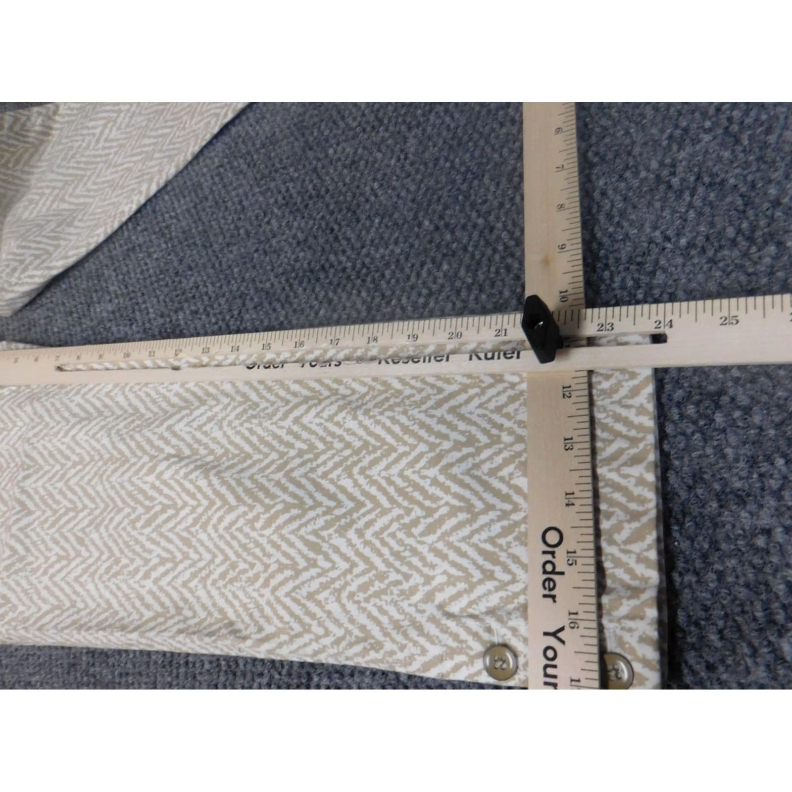 Loft Loft Pants Cropped Striped Beige 2 Regular Straight Summer Womens Size 29" - 7 Thumbnail