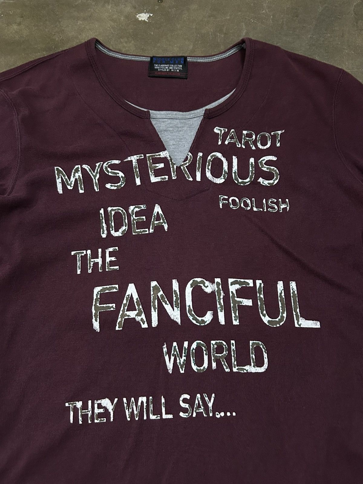 Japanese Brand Nicole Club for Men Quotes Taros Mysterious Idea Long Sleeve Size US S / EU 44-46 / 1 - 5 Thumbnail