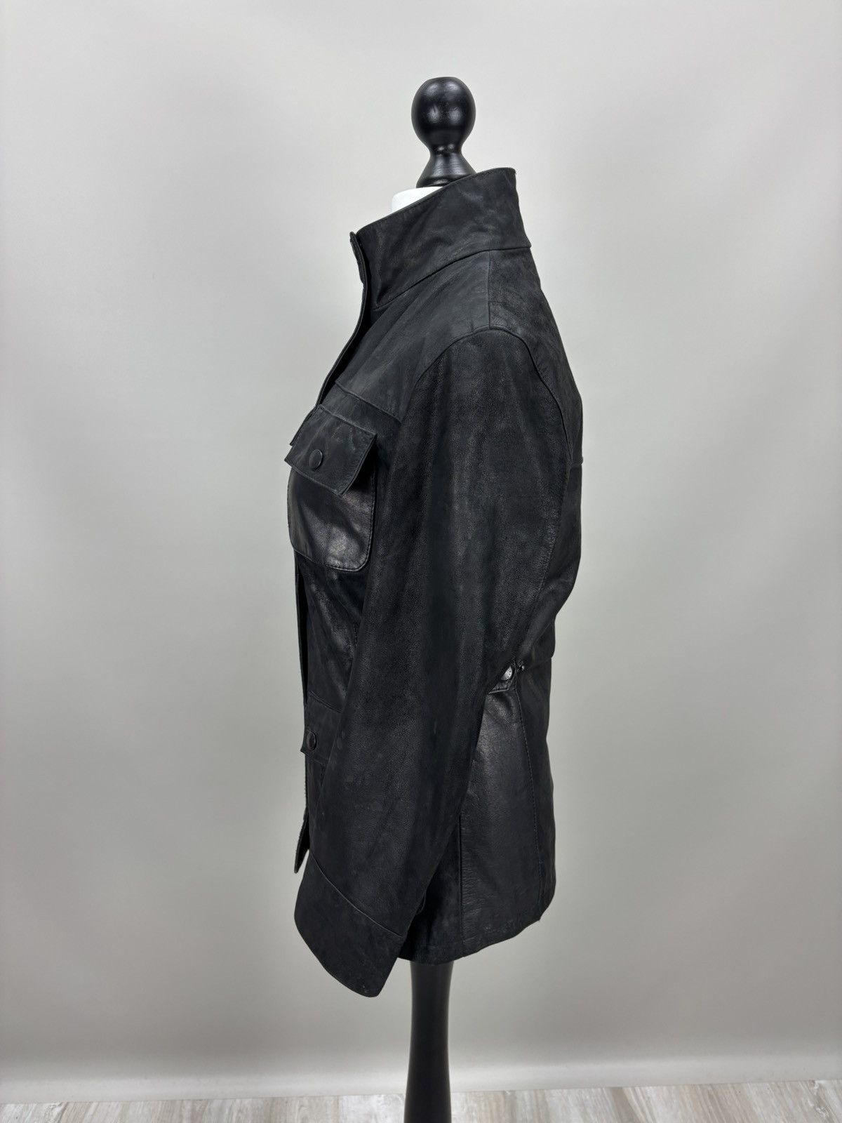 Barbour Womens leather jacket Barbour Size 6 Color Black Size M / US 6-8 / IT 42-44 - 12 Thumbnail
