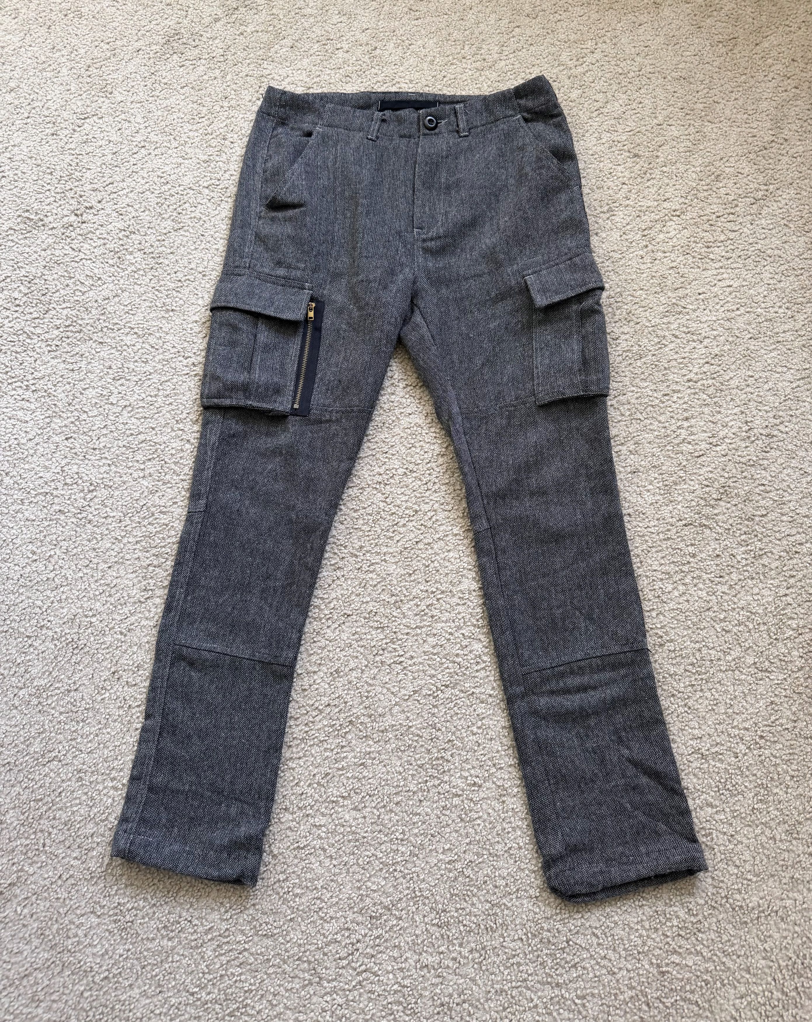 Richie Le Collection Richie Le Collection Tweed Cargo Trousers Size US 30 / EU 46 - 1 Thumbnail