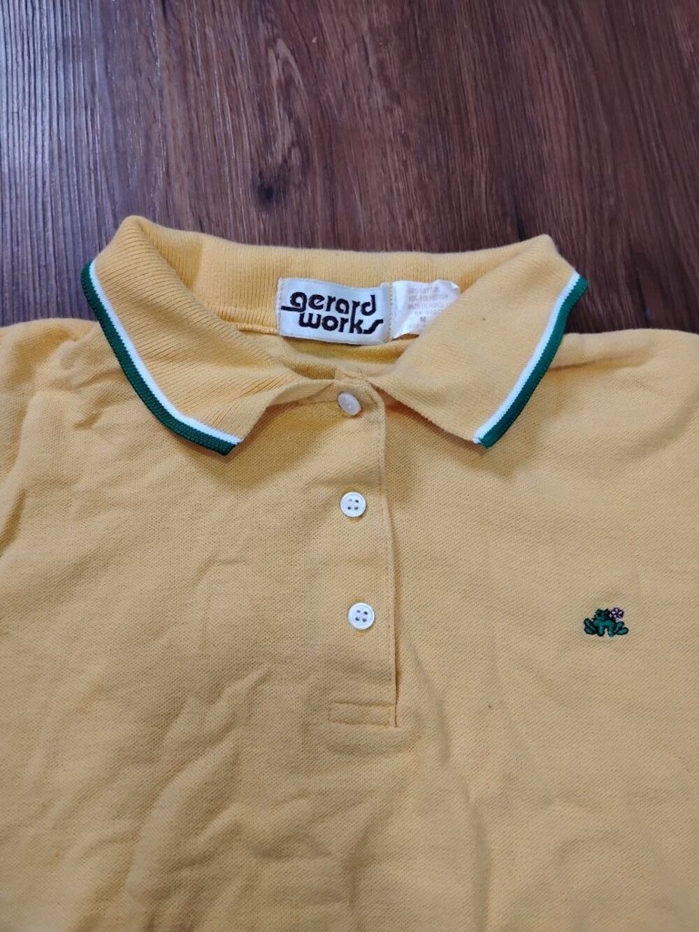 Other Vintage Gerard Works Frog Flower Polo Shirt Size M / US 6-8 / IT 42-44 - 1 Thumbnail