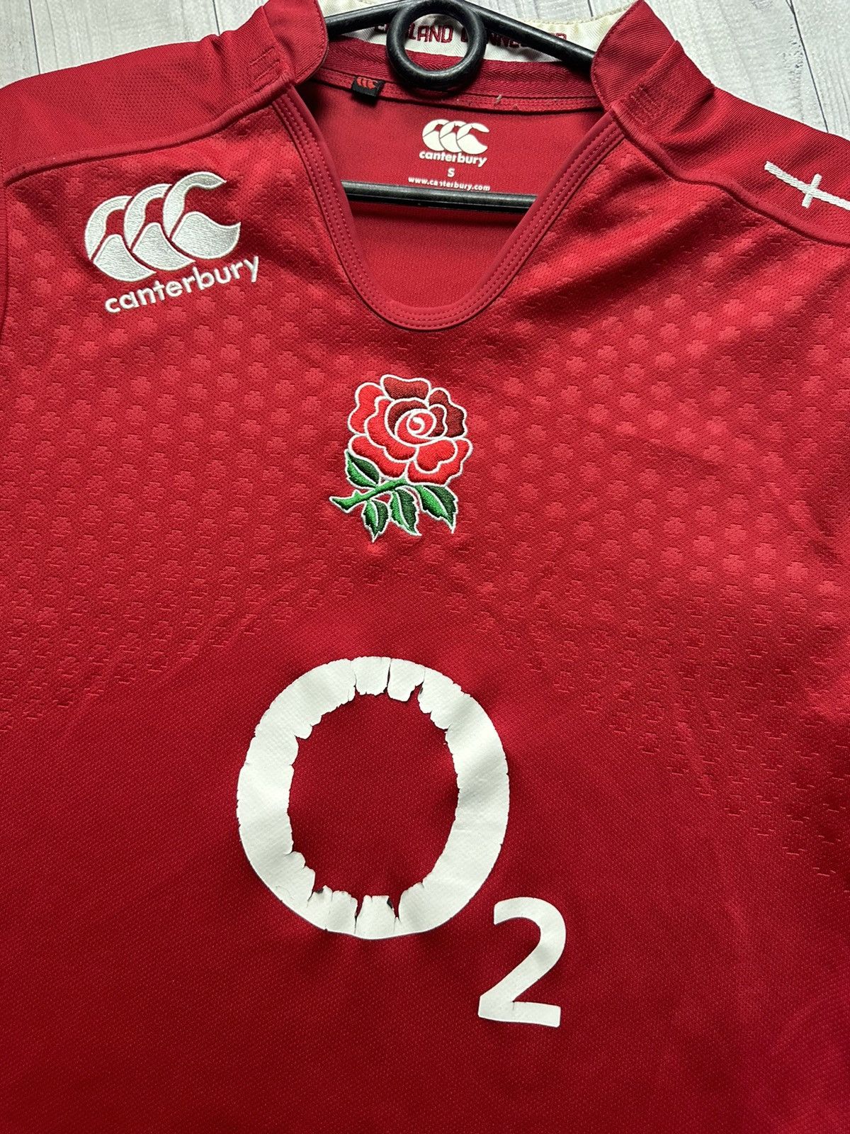 Vintage Vintage England rugby jersey size S red logo Size US S / EU 44-46 / 1 - 4 Thumbnail