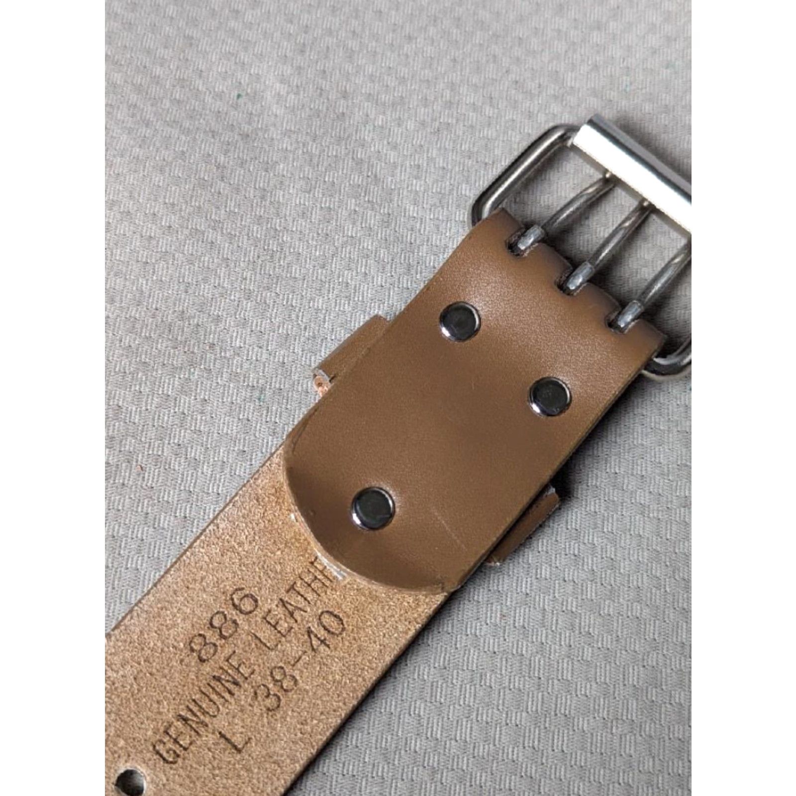 Vintage VINTAGE studded belt Men Brown leather 38 belt Studded Riveted Gothic Y2K 1990s Size 38 - 5 Thumbnail