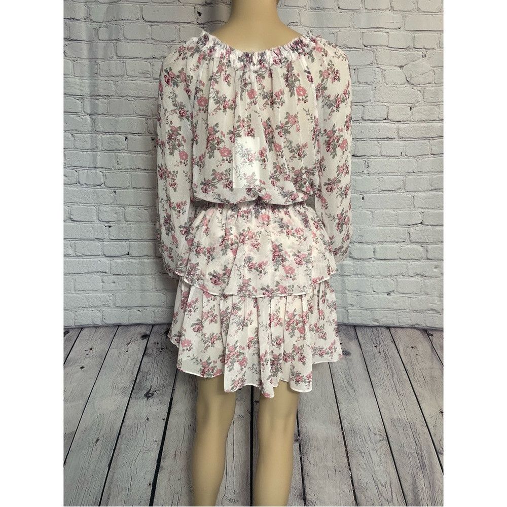 Other NWT New $128 Shabby Chic Lily Tiered Flounce Floral Dress S Size XS / US 0-2 / IT 36-38 - 5 Thumbnail