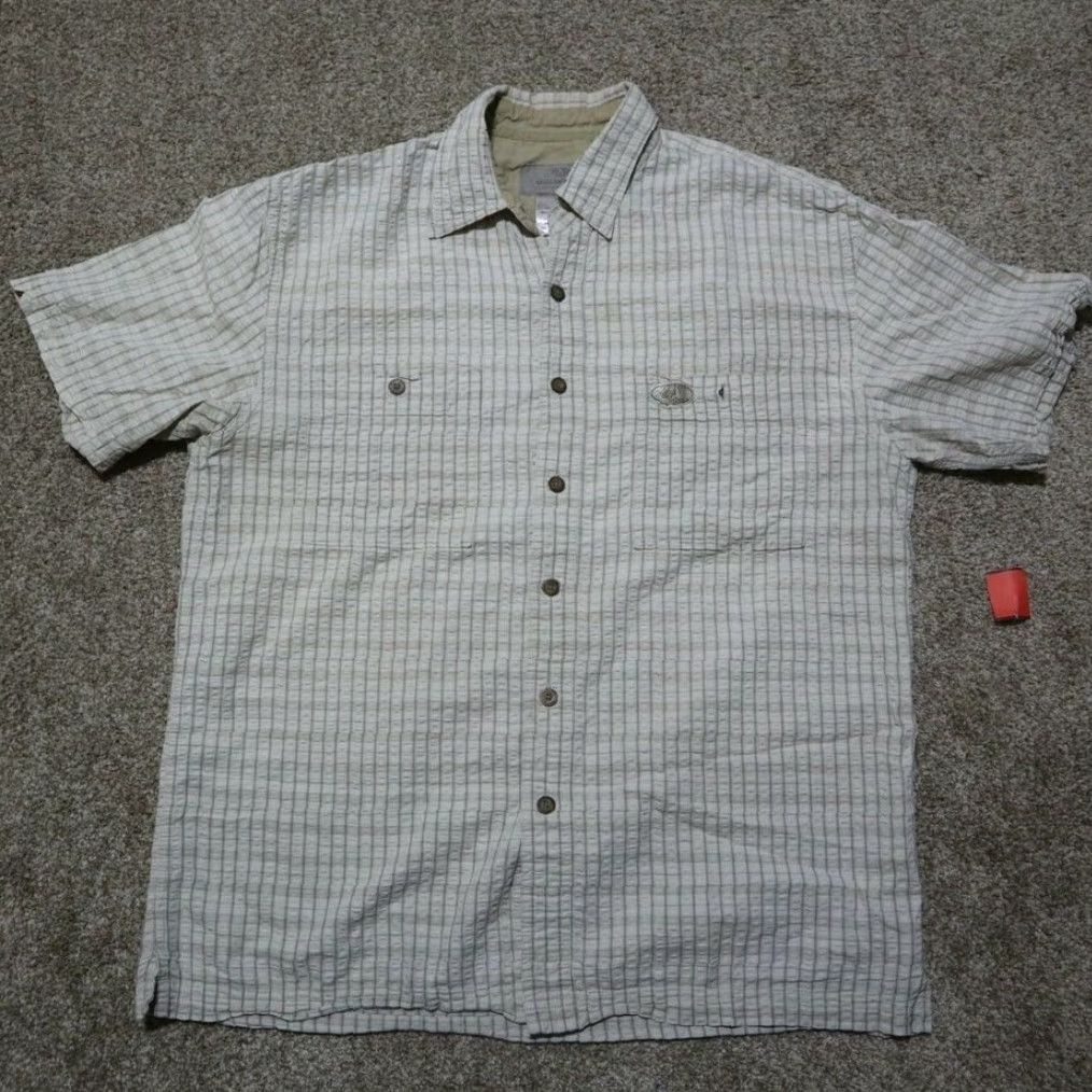 Vintage MOSSY OAK Shirt Button-Up Short Sleeve Brown Check Cotton Adult Men M Medium Casual Outdoor Size US M / EU 48-50 / 2 - 2 Thumbnail