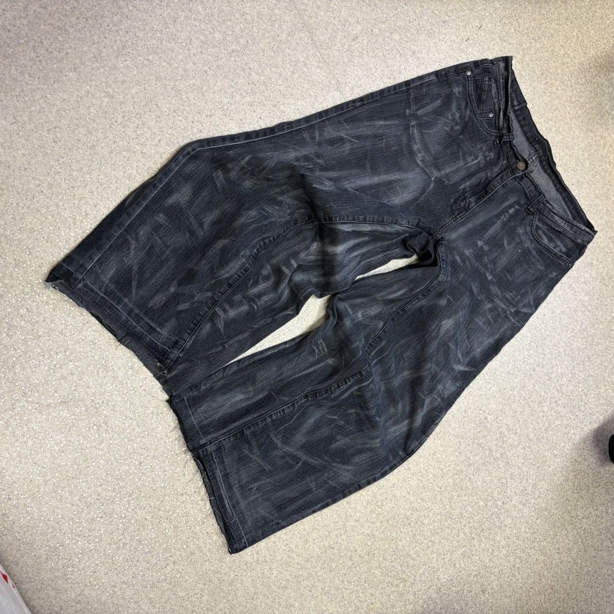 Japanese Brand × Vintage 💥rare wax handmade Pants 🤍 Size US 35 - 2 Thumbnail