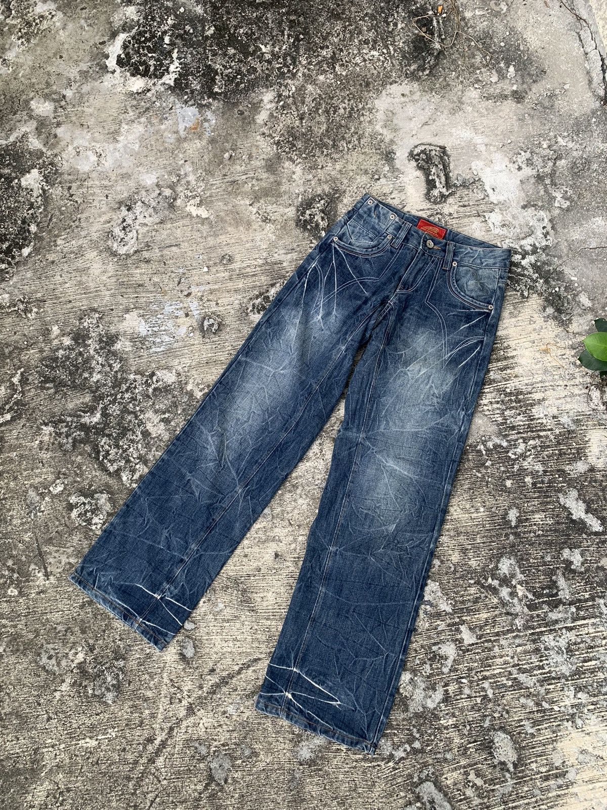 If Six Was Nine × Indian Motorcycle × Le Grande Bleu (L.G.B.) Indian motercycles jeans Size 27" / US 4 / IT 40 - 3 Thumbnail