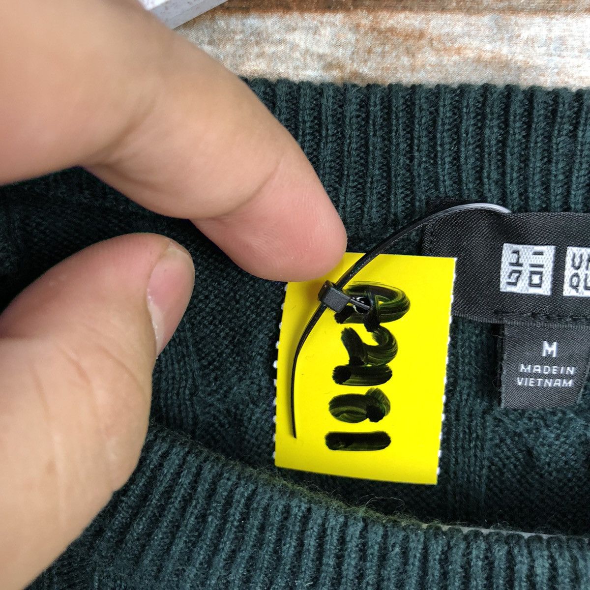 Homespun Knitwear × Japanese Brand Uniqlo japan Green cable Knitwear #A2181 Size M / US 6-8 / IT 42-44 - 10 Thumbnail