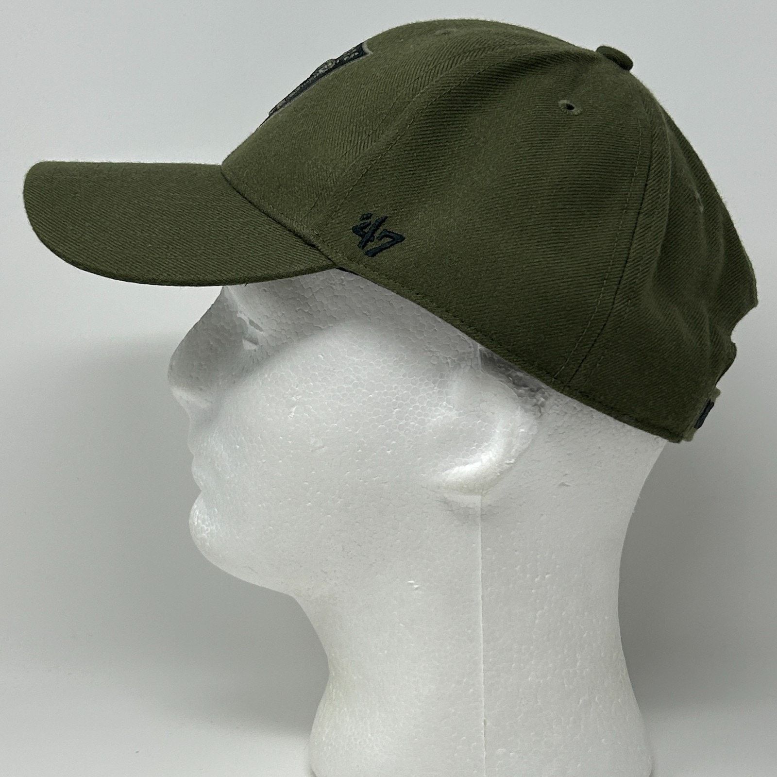 47 Brand Las Vegas Raiders Hat Baseball Cap Olive Green 47 Military Size ONE SIZE - 6 Thumbnail