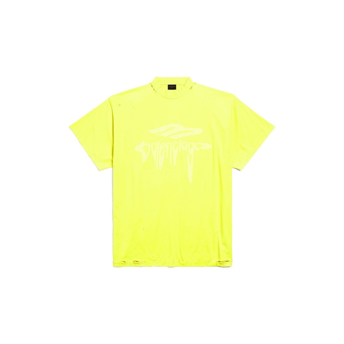 Balenciaga o1w1db11225 3B Liquified Oversized T-Shirt in Yellow Size US XXL / EU 58 / 5 - 1 Thumbnail