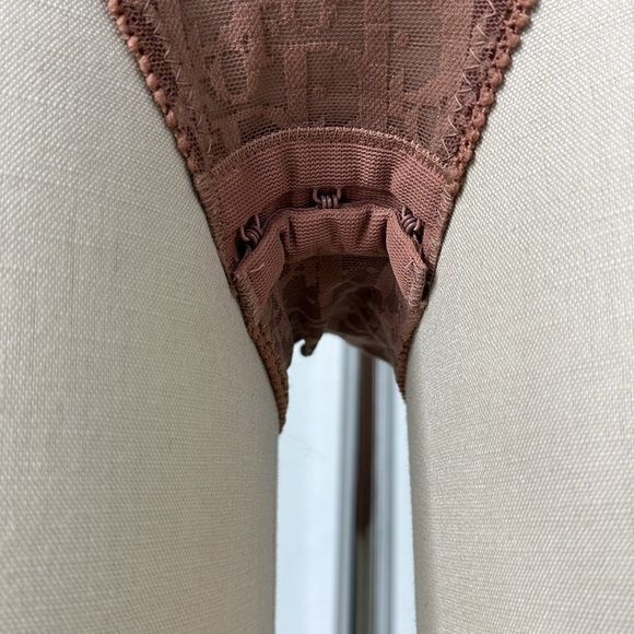 Dior RARE Dior Vintage Kardashian Nude Sheer Monogram Bodysuit 50 Size ONE SIZE - 7 Thumbnail