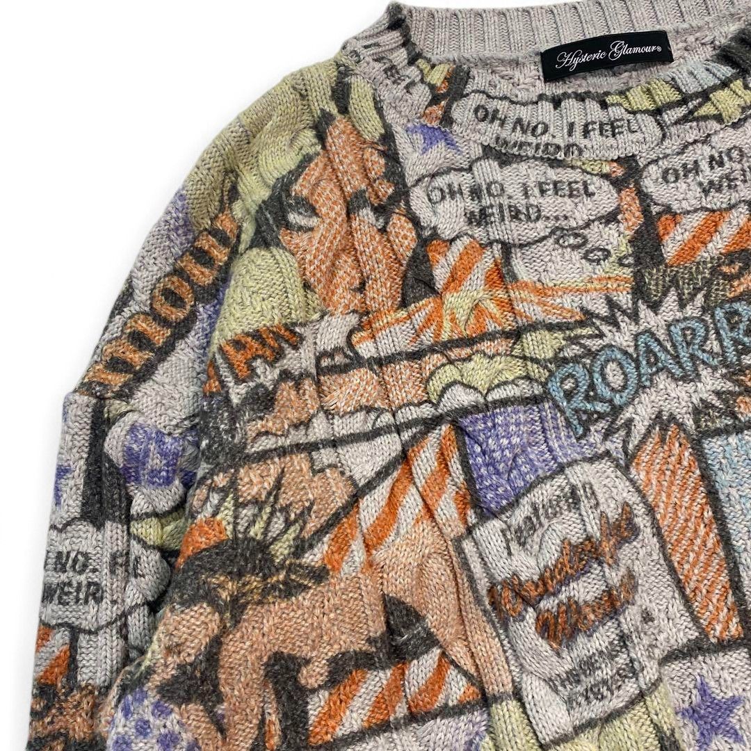 Hysteric Glamour Hysteric Glamour - Cable Knit Sweater Graphic Print Playboy Size US M / EU 48-50 / 2 - 4 Thumbnail