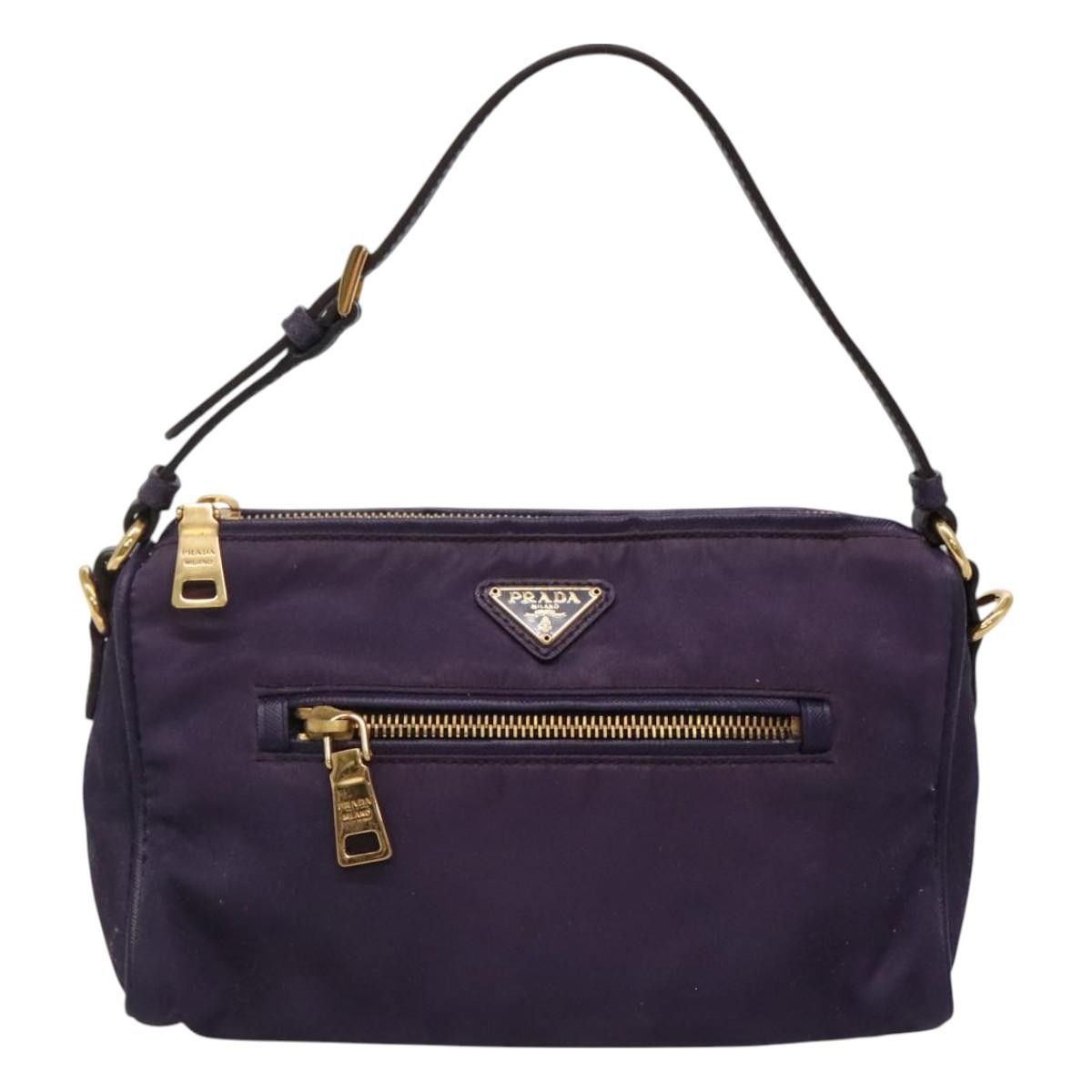 Prada PRADA Shoulder Bag Nylon Purple Gold Size ONE SIZE - 2 Thumbnail