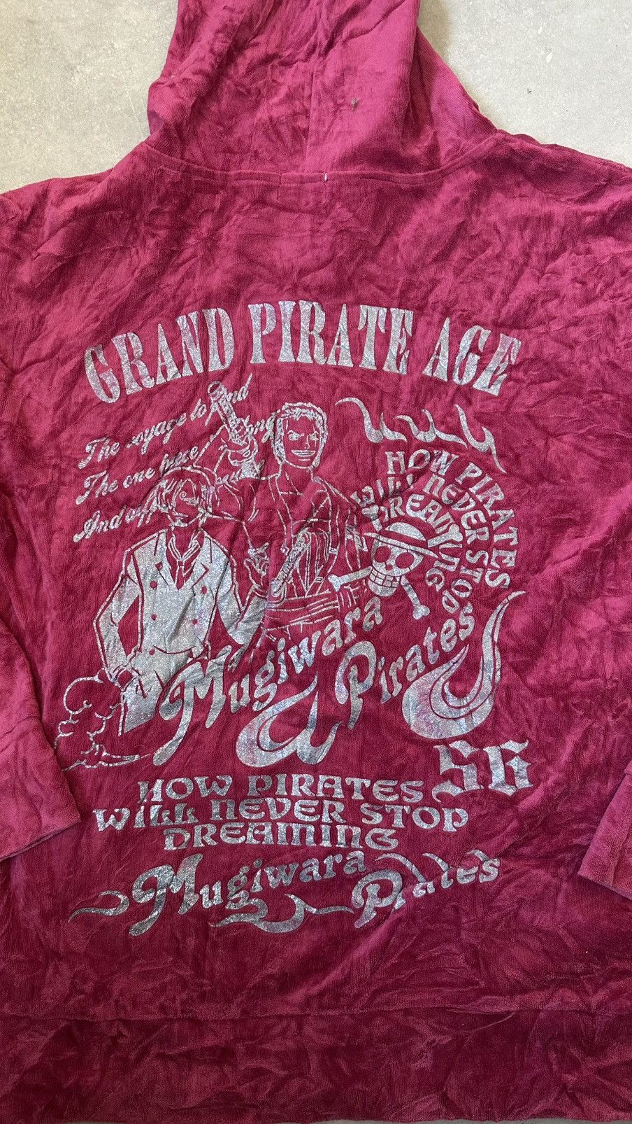 VINTAGE ONE PIECE FLEECE MIDZZIPPER HOODIE
