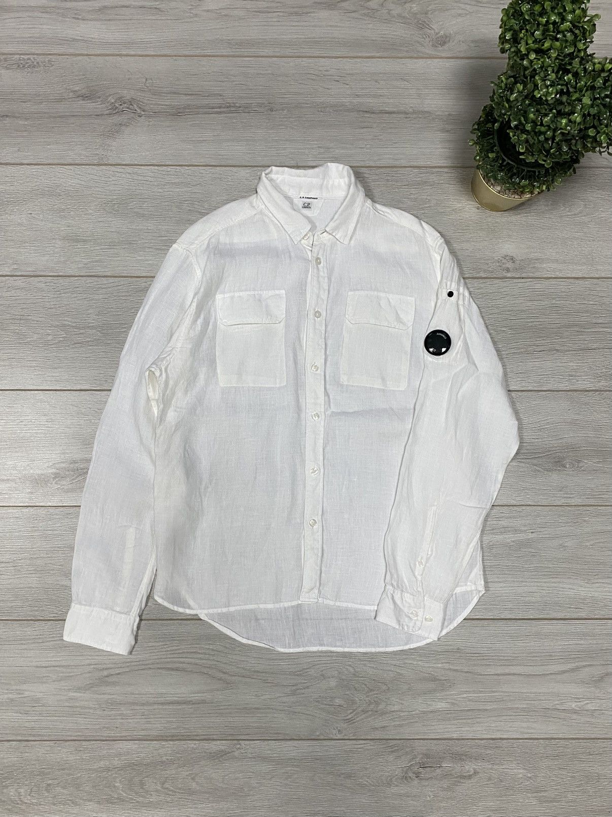 C.P. Company CP company linen buttons Lens pocket shirt Size US M / EU 48-50 / 2 - 1 Thumbnail