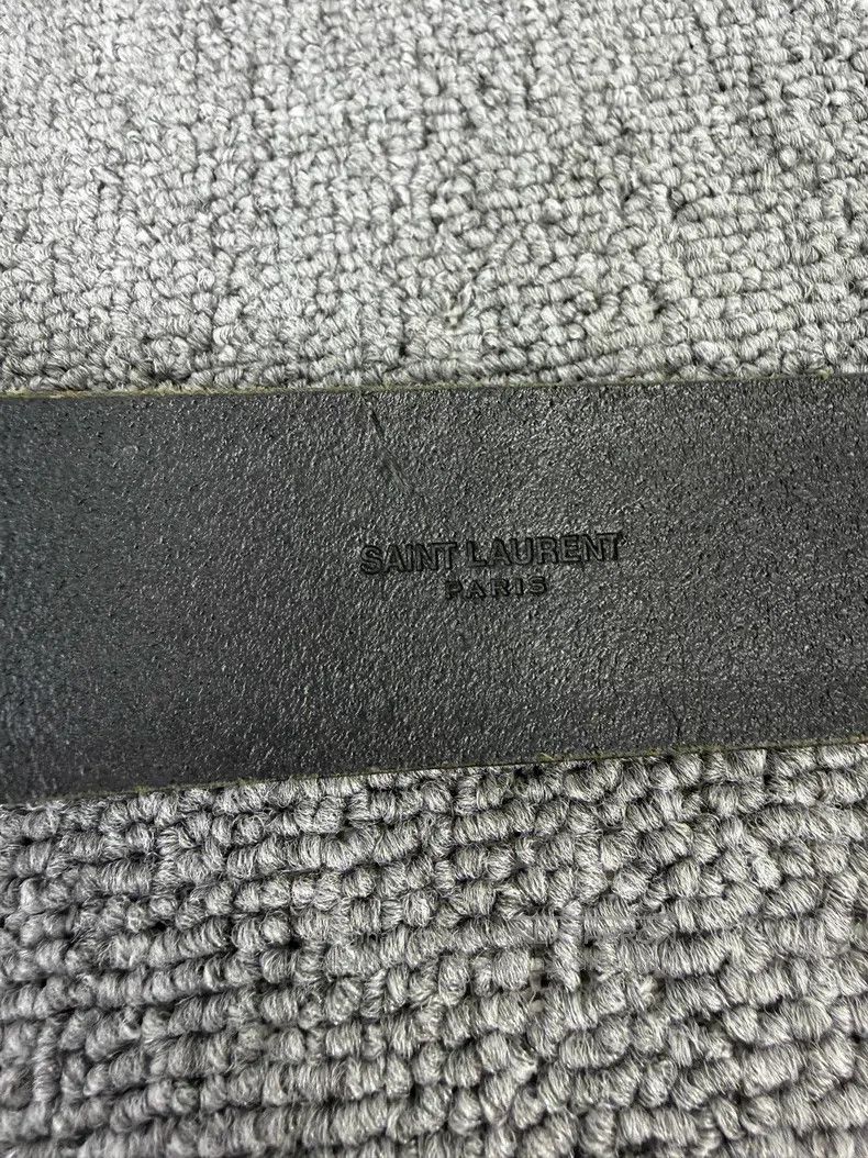 Saint Laurent Paris Saint Laurent Paris Paisley carved long rectangular buckle Size ONE SIZE - 6 Thumbnail