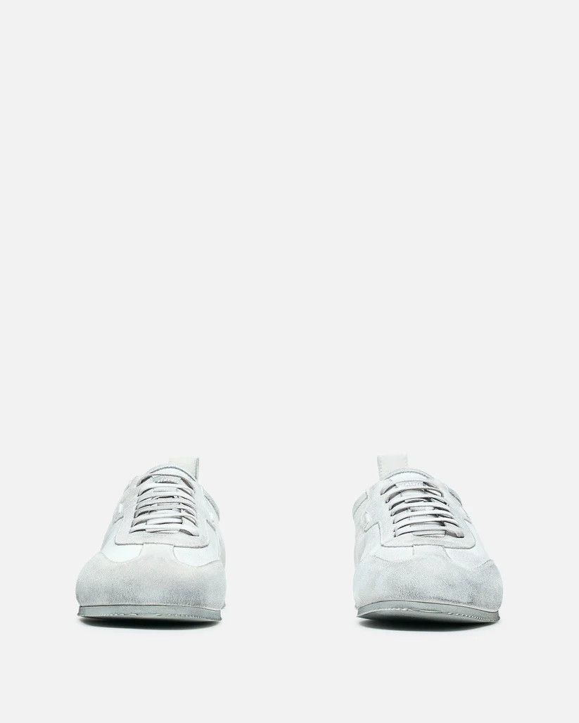 Ann Demeulemeester o1s1v1r1oon0825 Soft Low Top Boxing Sneaker in Light Grey Size US 12 / EU 45 - 3 Thumbnail