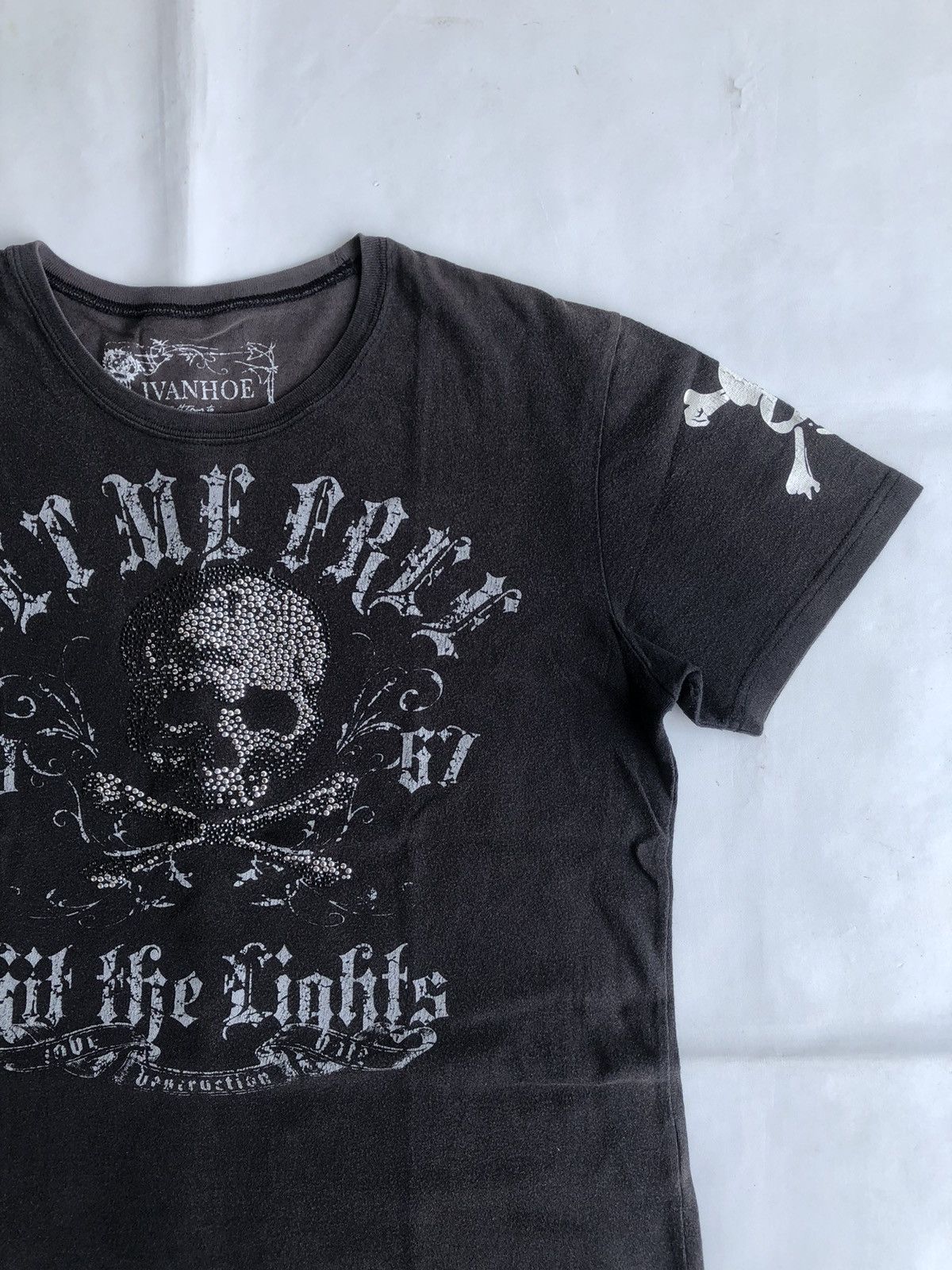 Other Poem Skull Set Me Free Hit The Light Rock Punk Skull Size US L / EU 52-54 / 3 - 3 Thumbnail